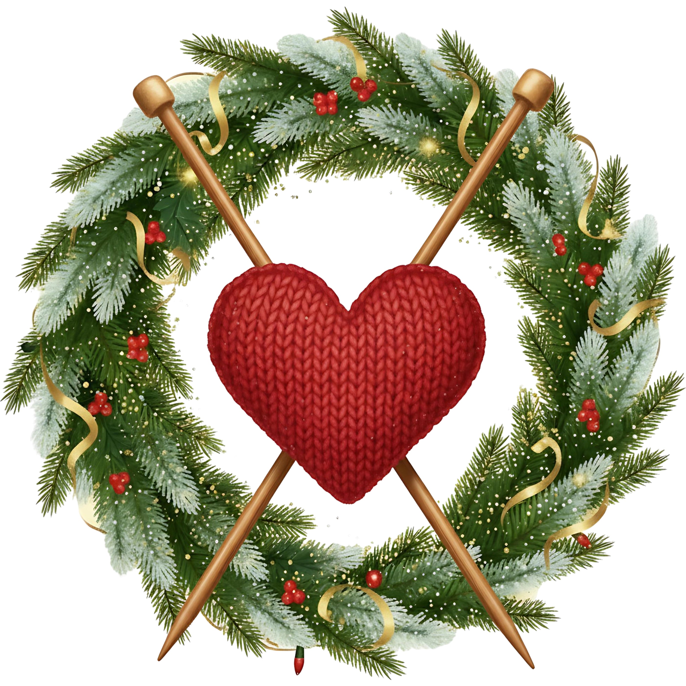 Bügelbild Weihnachts Strickzauber