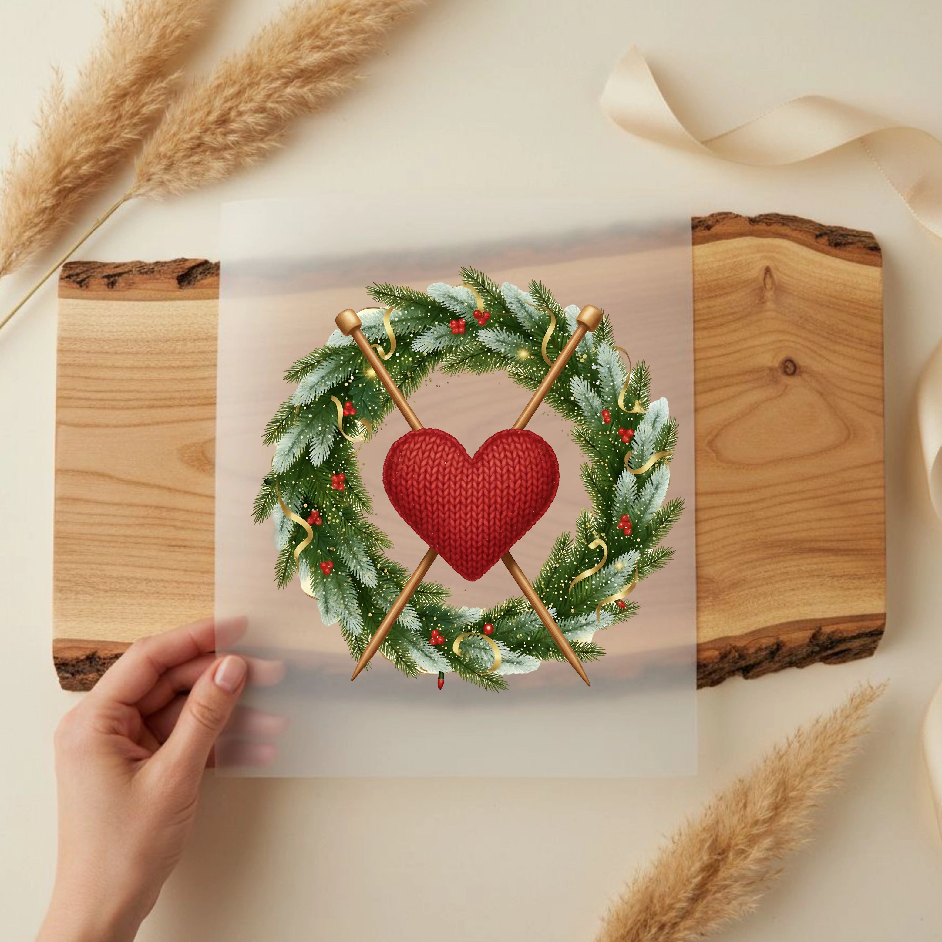 Bügelbild Weihnachts Strickzauber