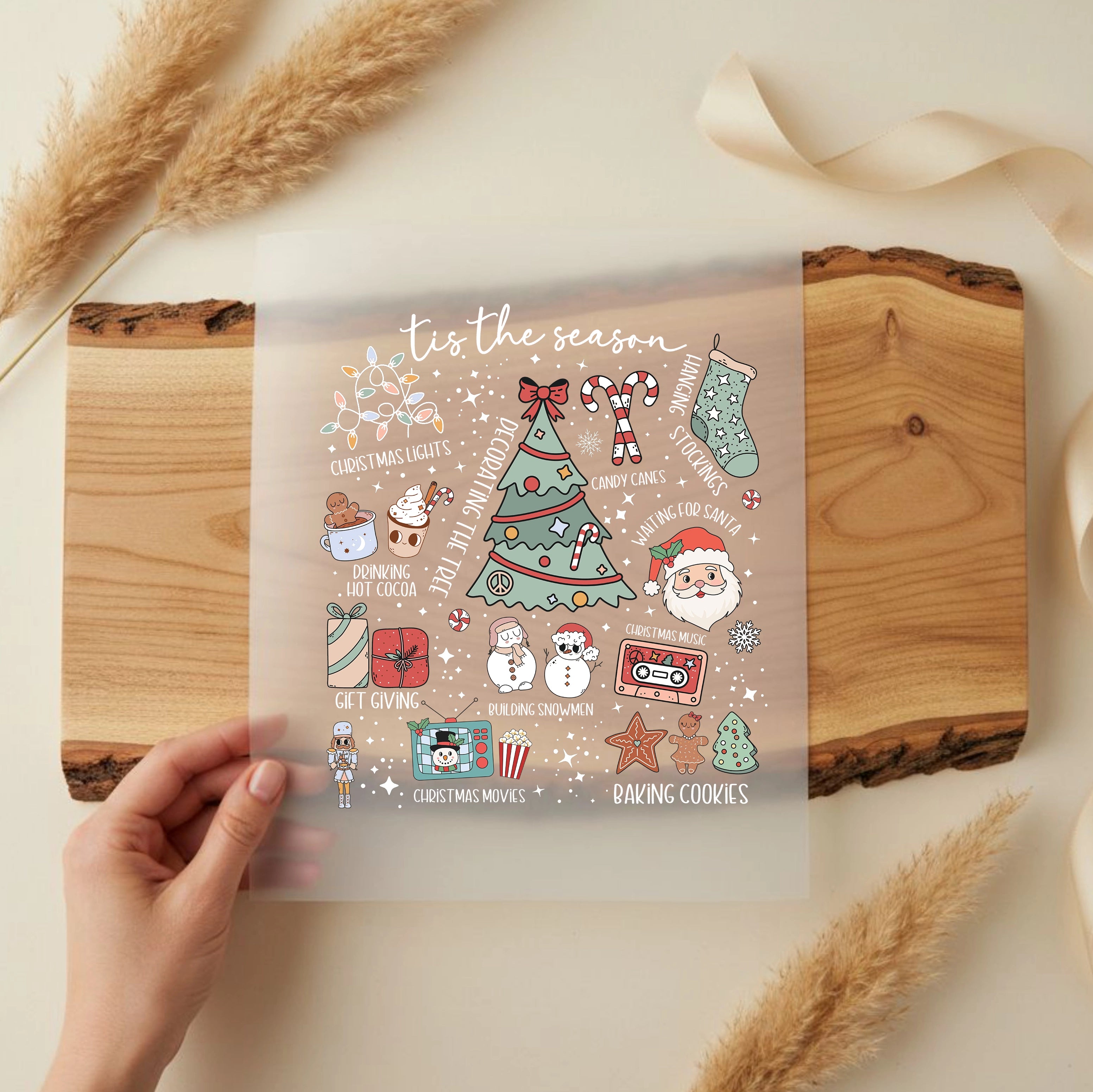 Bügelbild Weihnachts Tradition