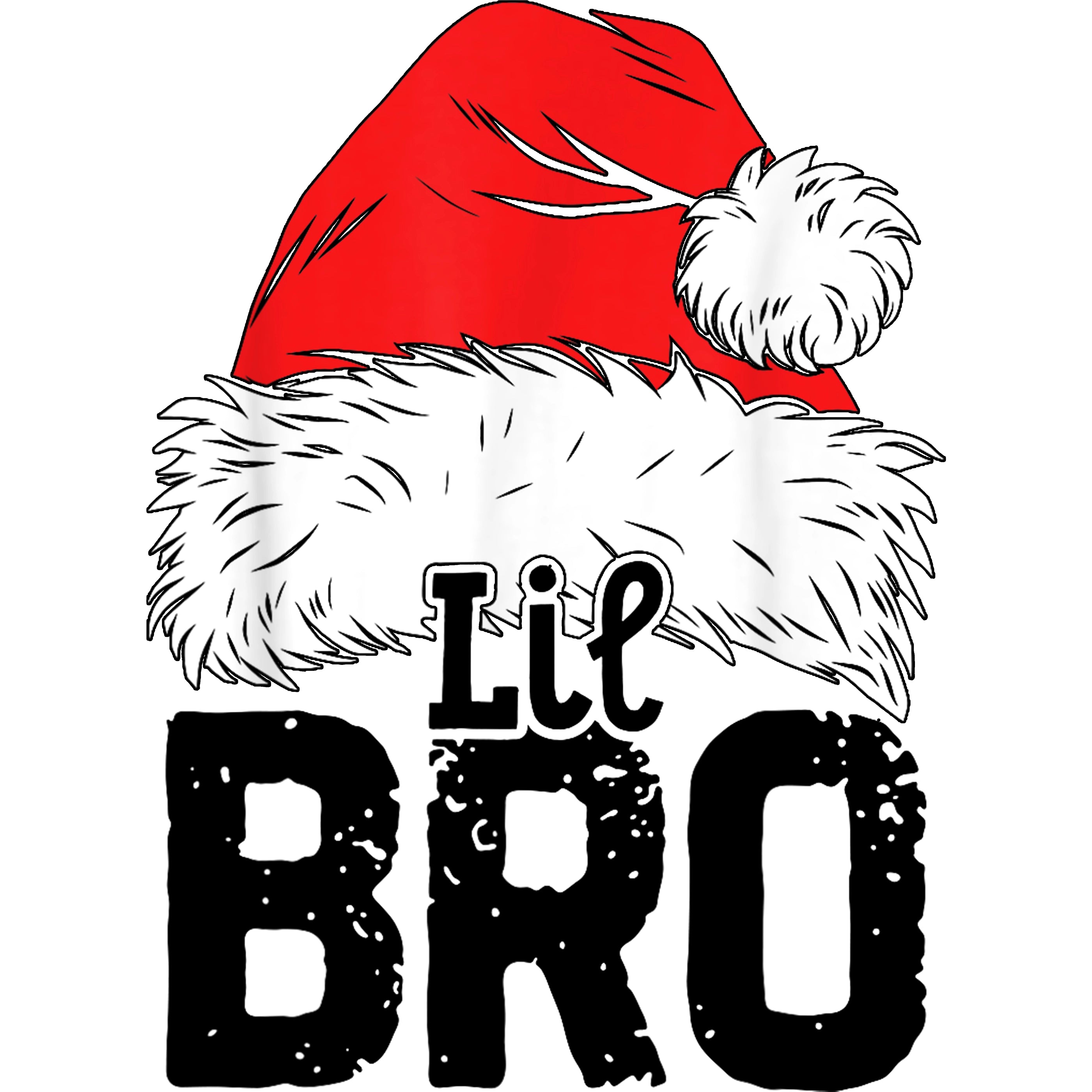 Bügelbild Weihnachtsmütze Familie Lil Bro