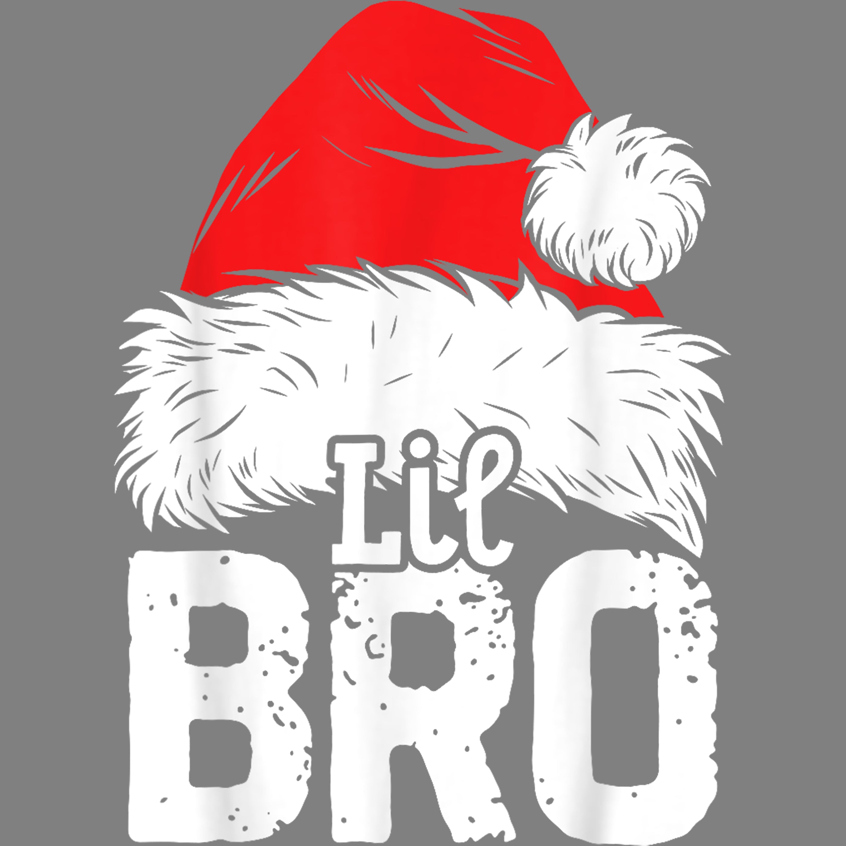 Bügelbild Weihnachtsmütze Familie Lil Bro