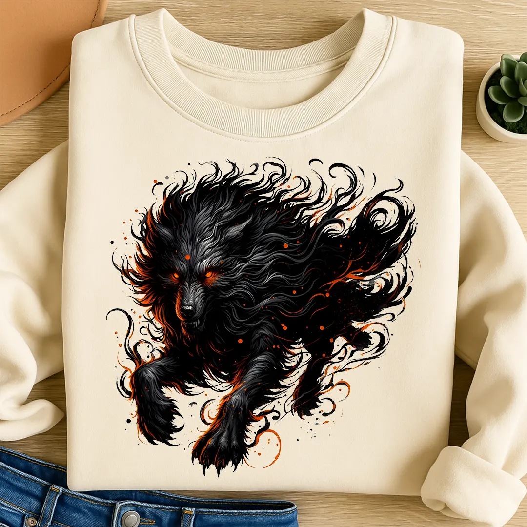 Bügelbild Werwolf Glutklaue