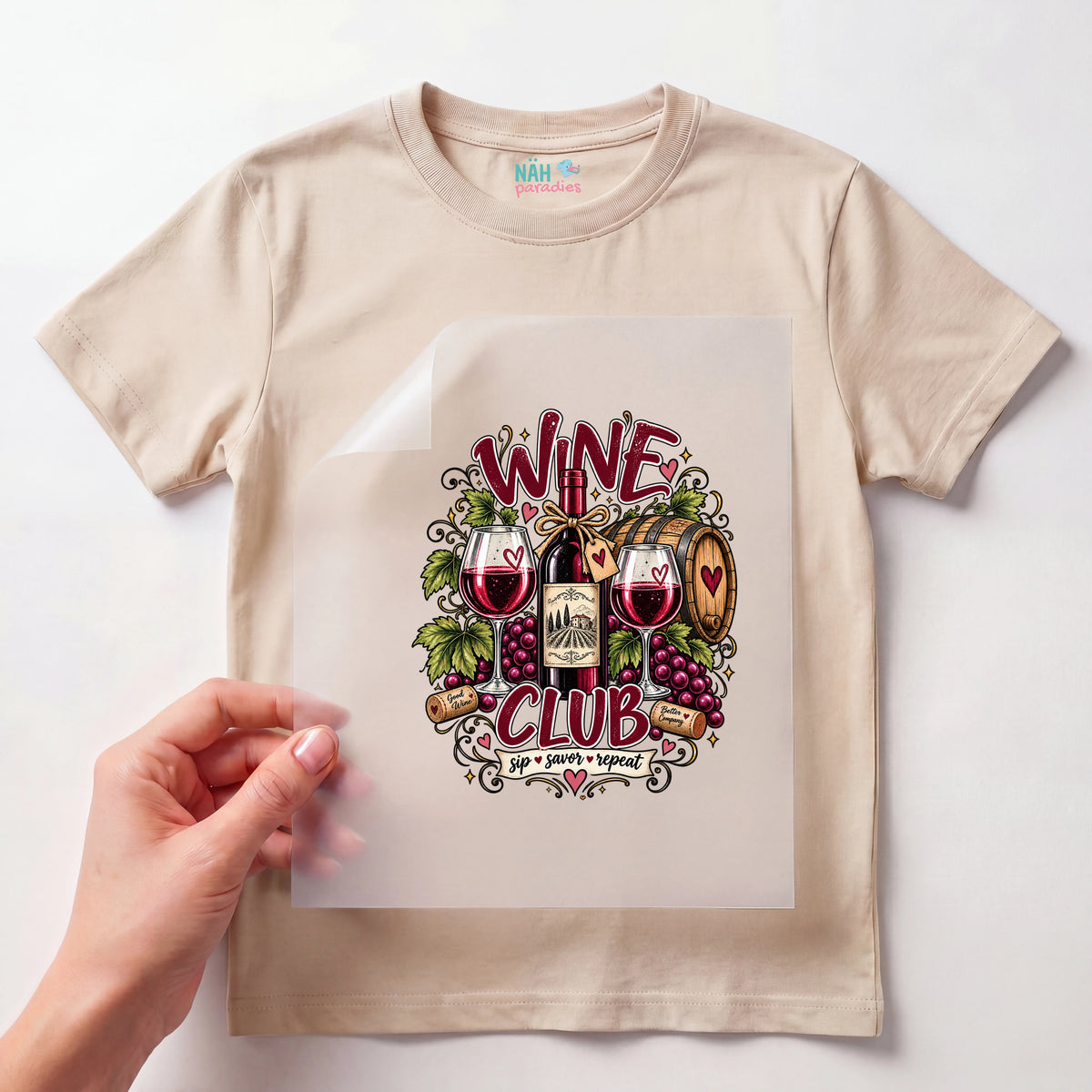 Bügelbild Wine Club