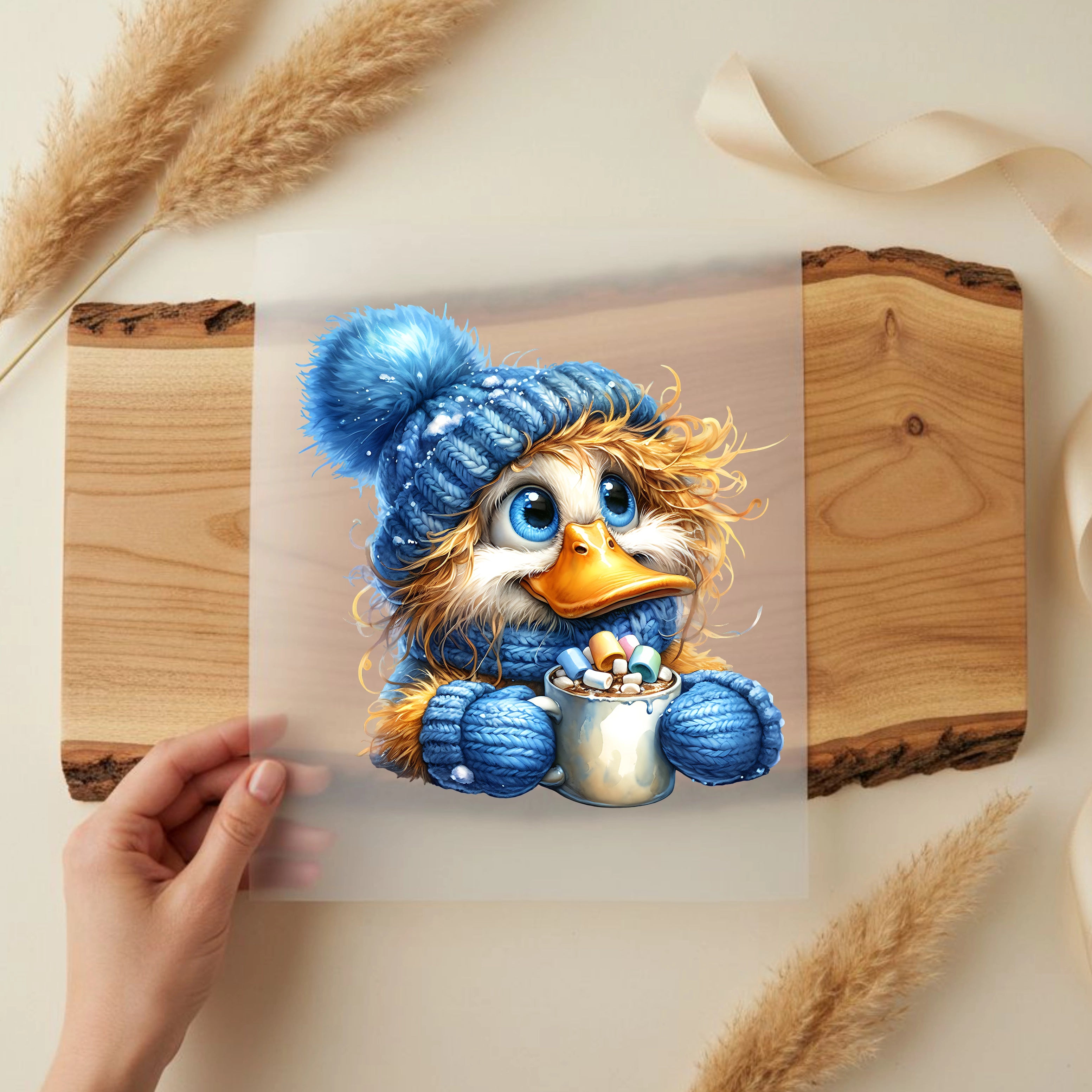 Bügelbild Winter Ente Emma