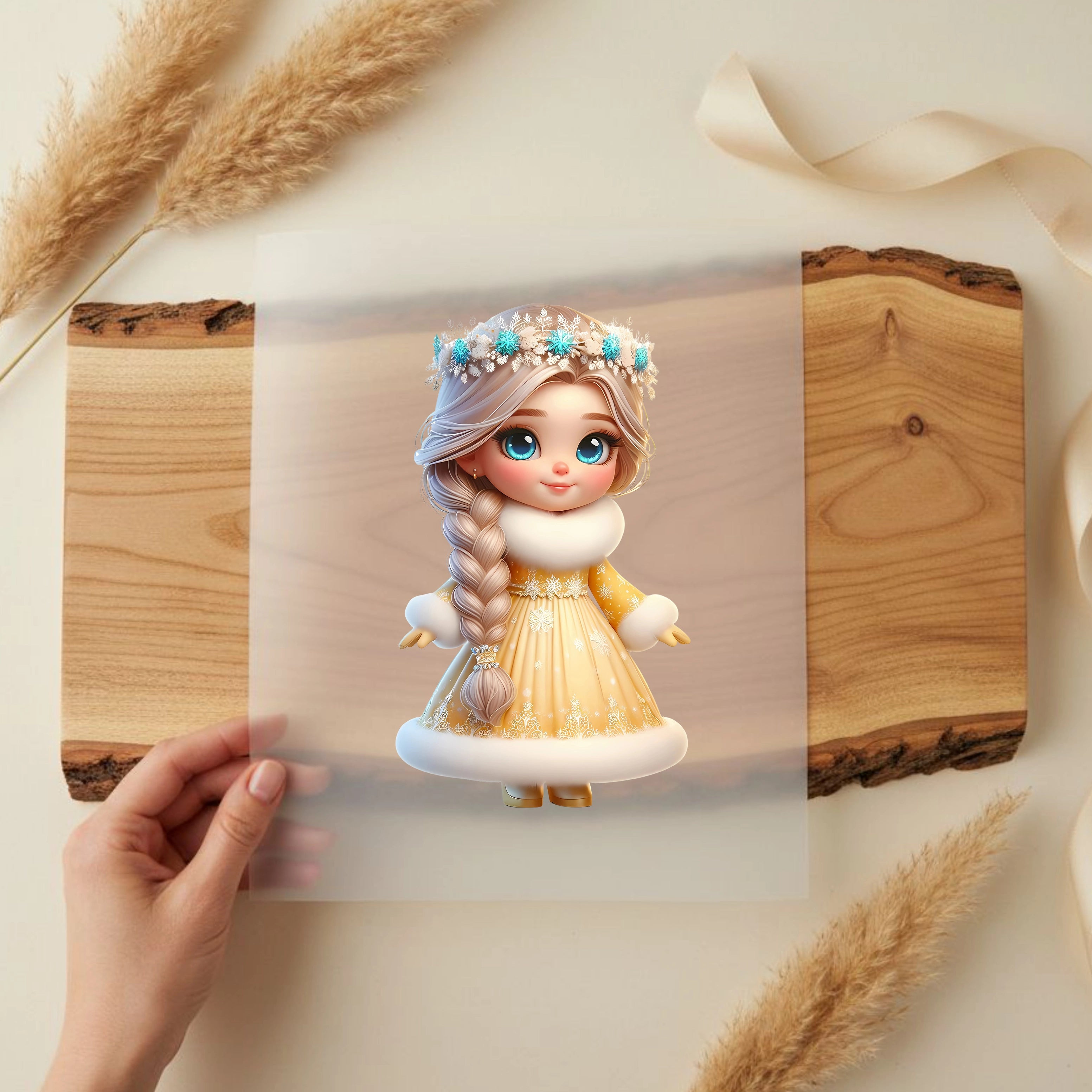 Bügelbild Winter Prinzessin Sunshine