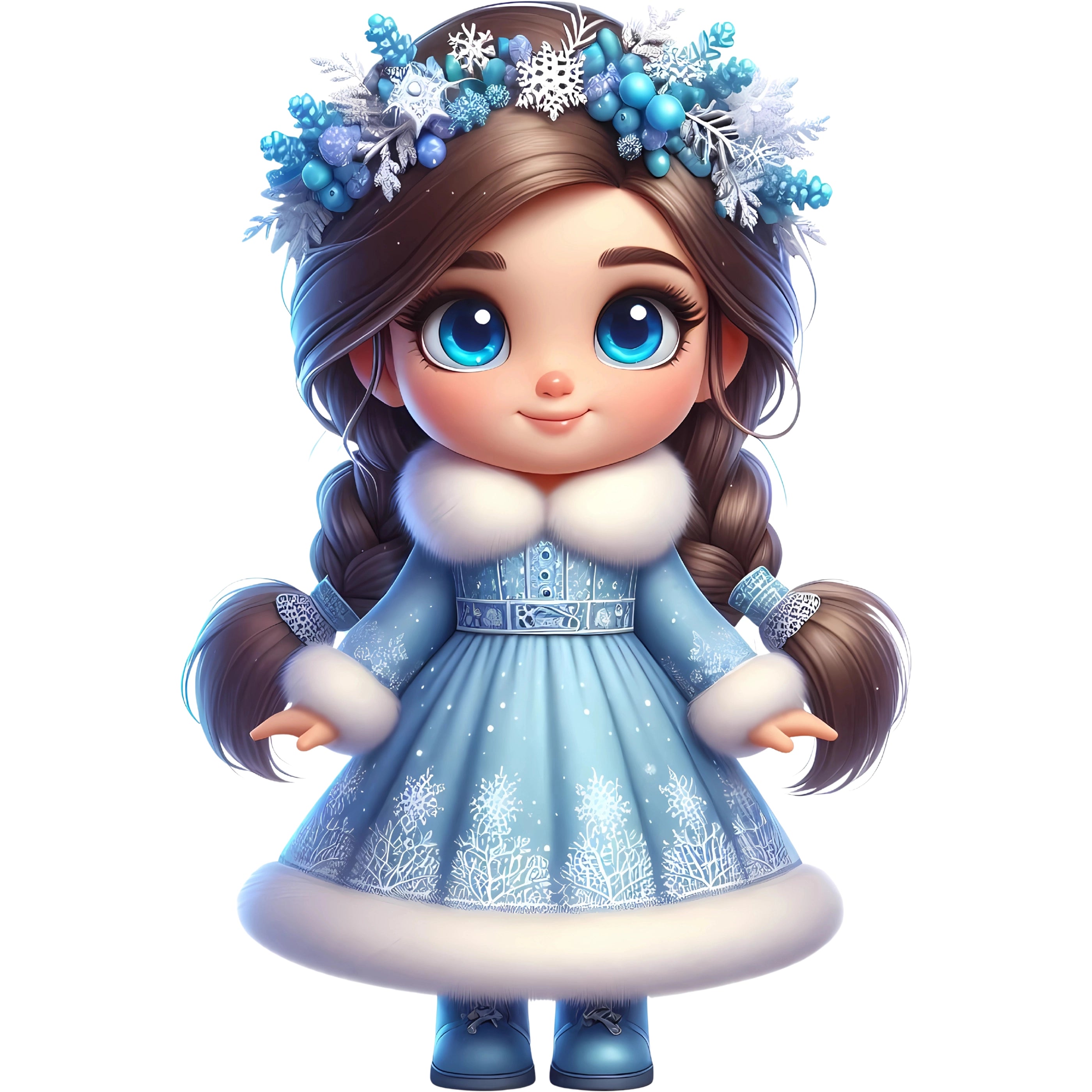 Bügelbild Winterzauber Prinzessin