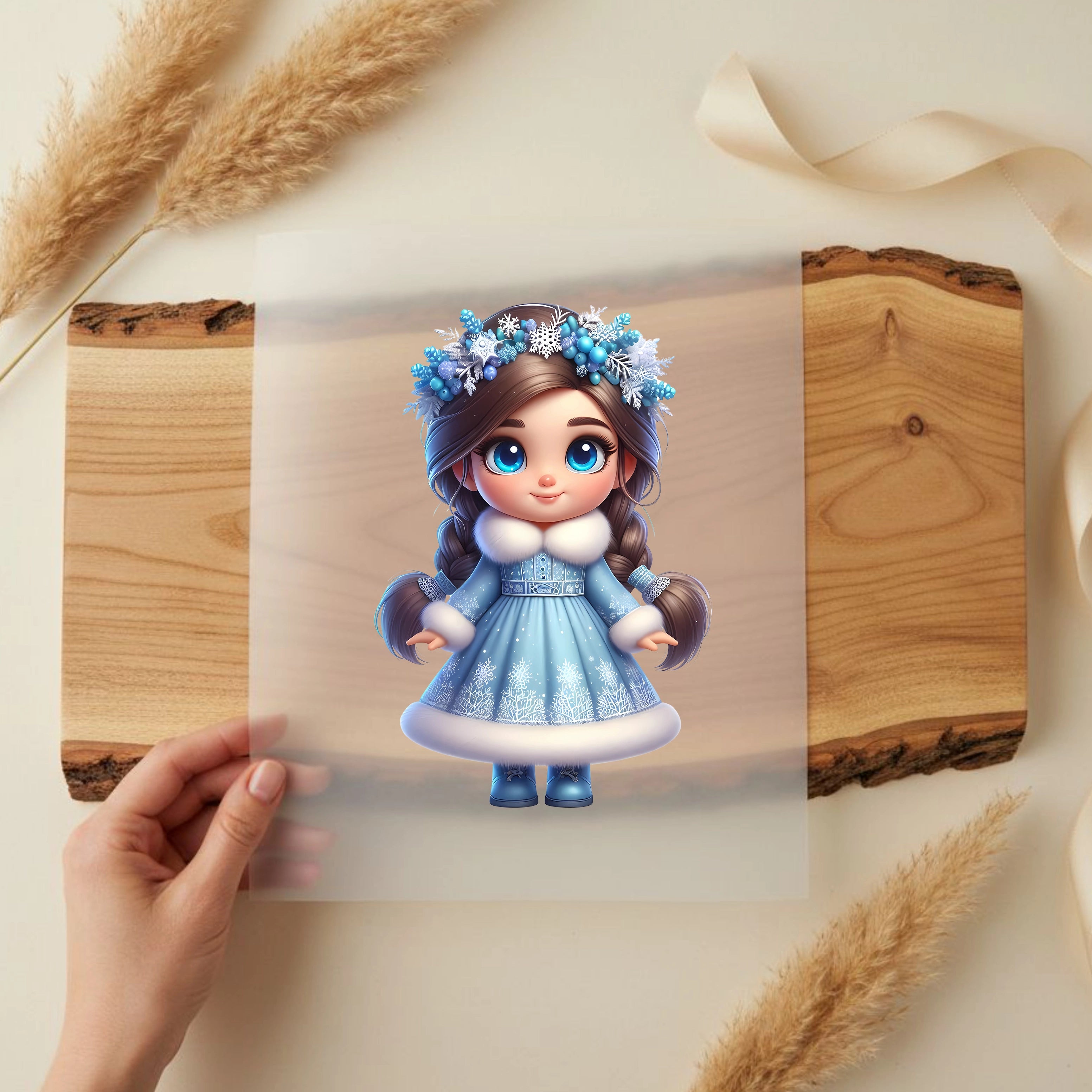 Bügelbild Winterzauber Prinzessin