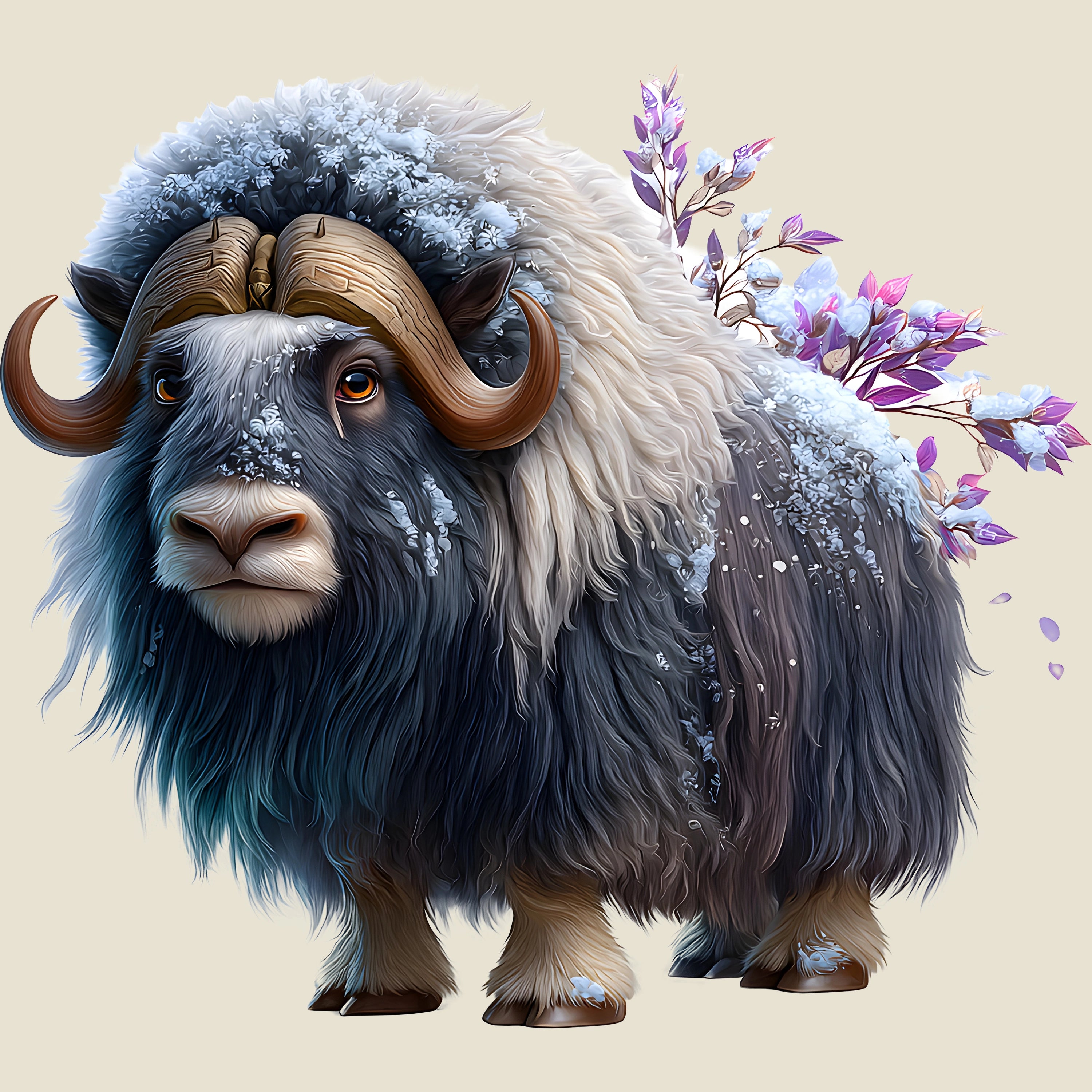 Bügelbild Yak Bergfreund