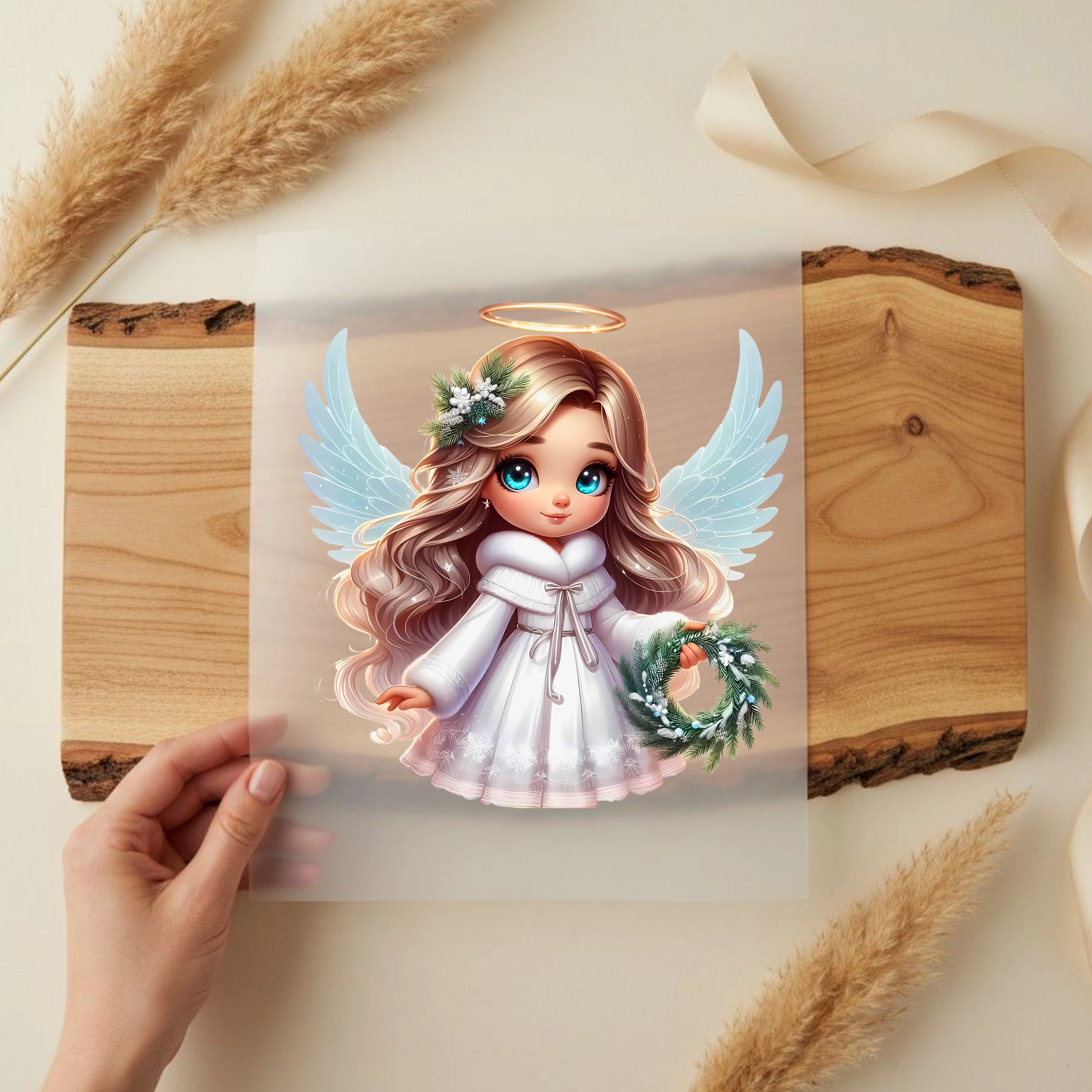 Bügelbild Zauberhafter Weihnachts Engel