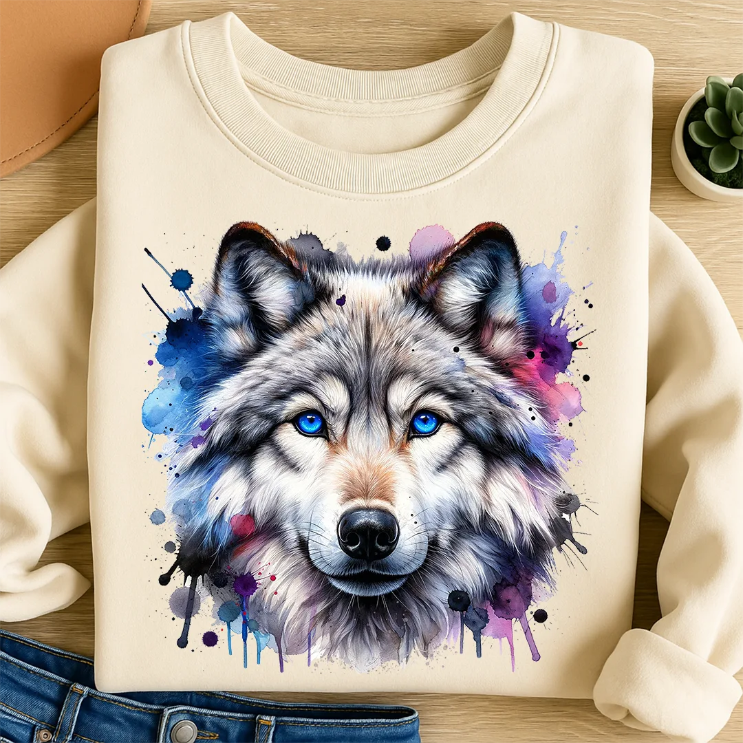 Bügelbild Zauberhafter Wolf