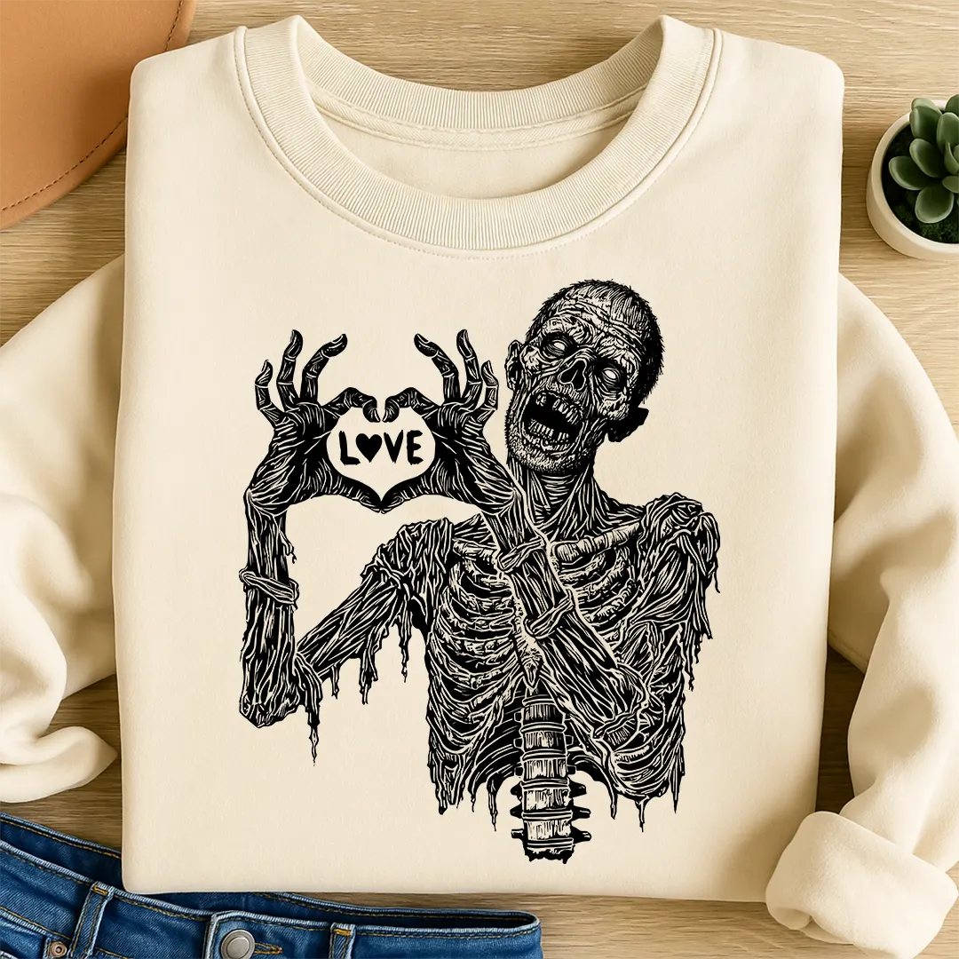 Bügelbild Zombie Love