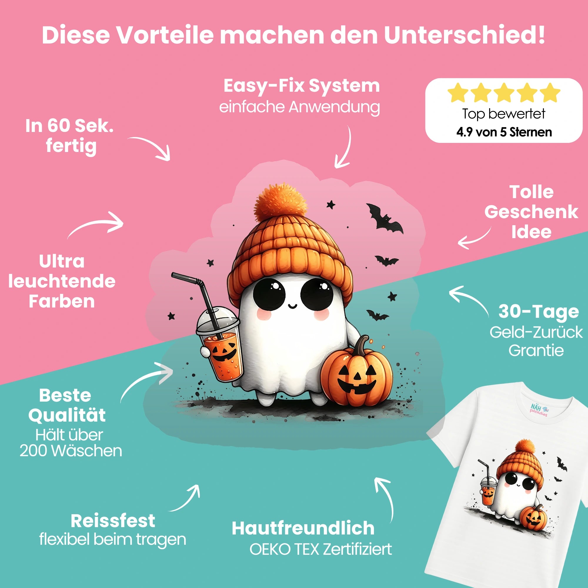 Bügelbilder Halloween Starter-Set