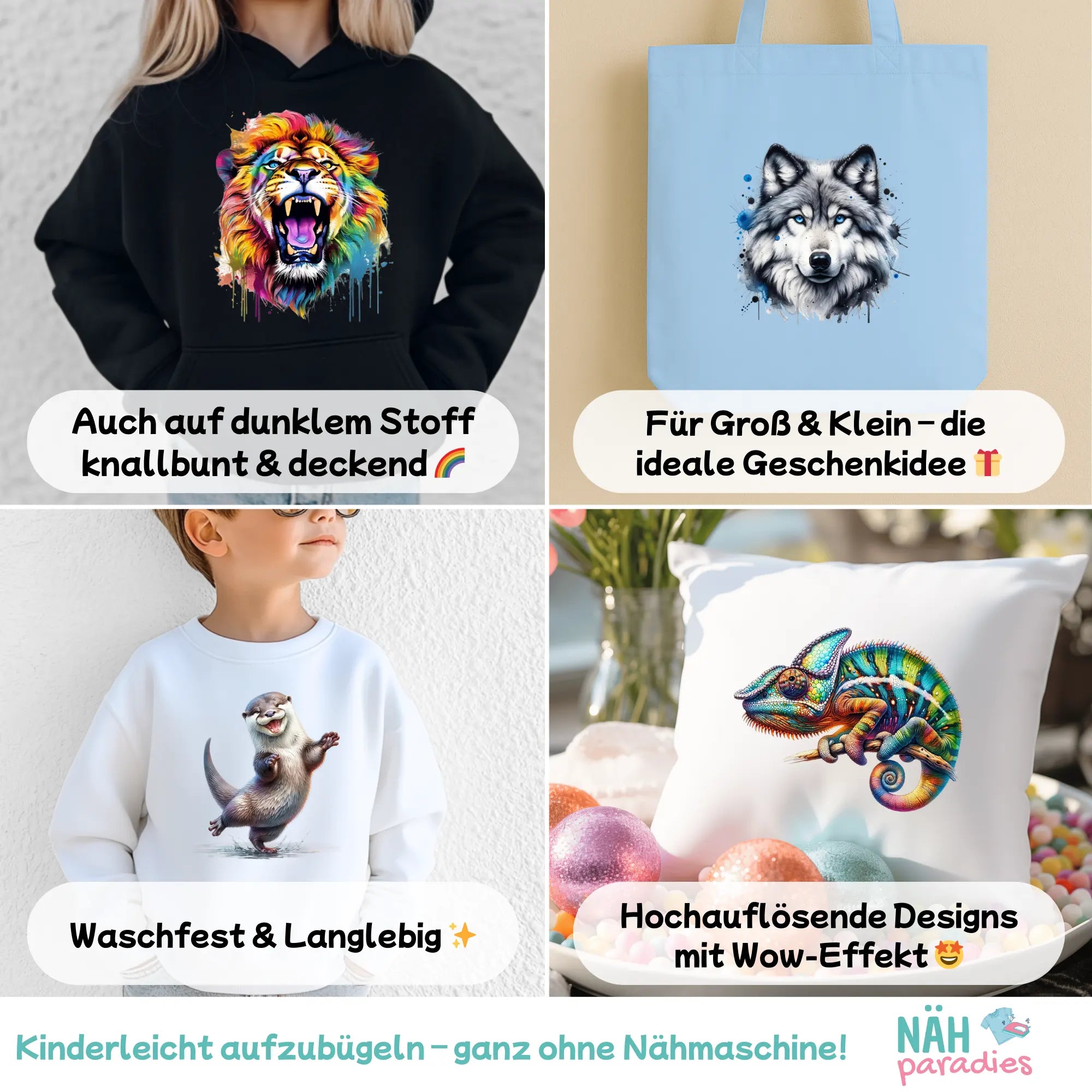 Bügelbilder Tier Starer-Set