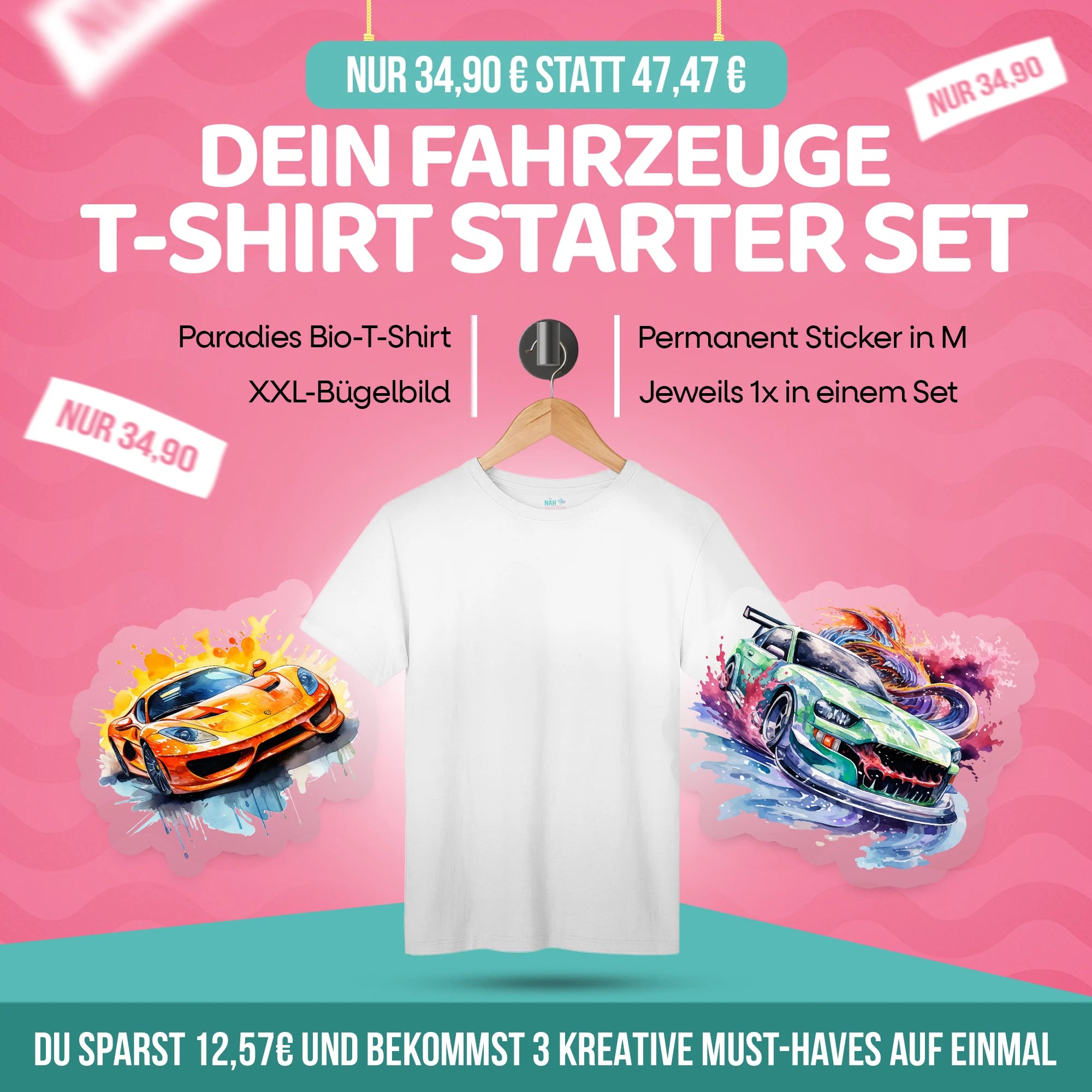 Fahrzeuge T-shirt Starter Set