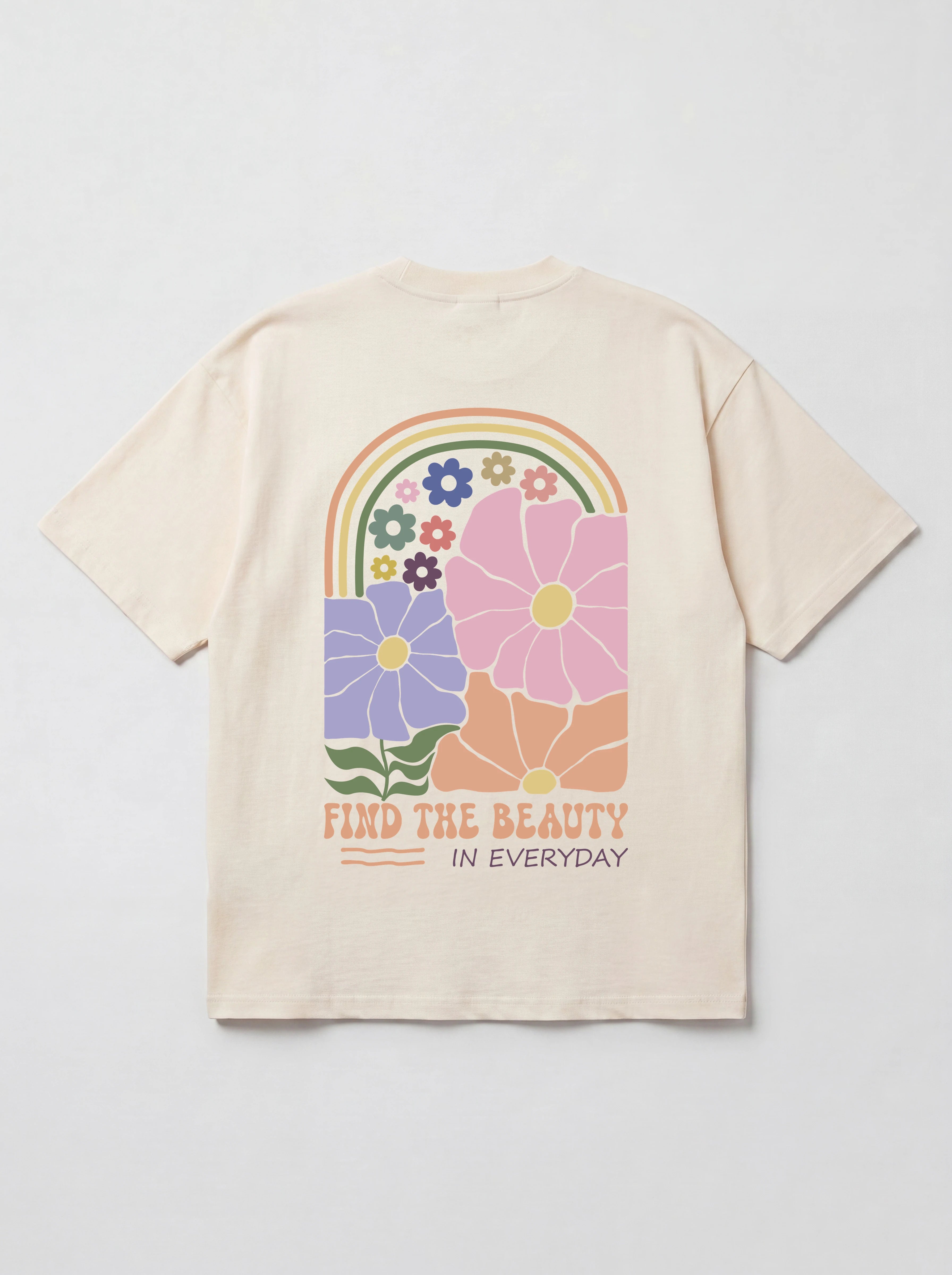 FIND THE BEAUTY IN EVERYDAY - OVERSIZED SHIRT BACKPRINT