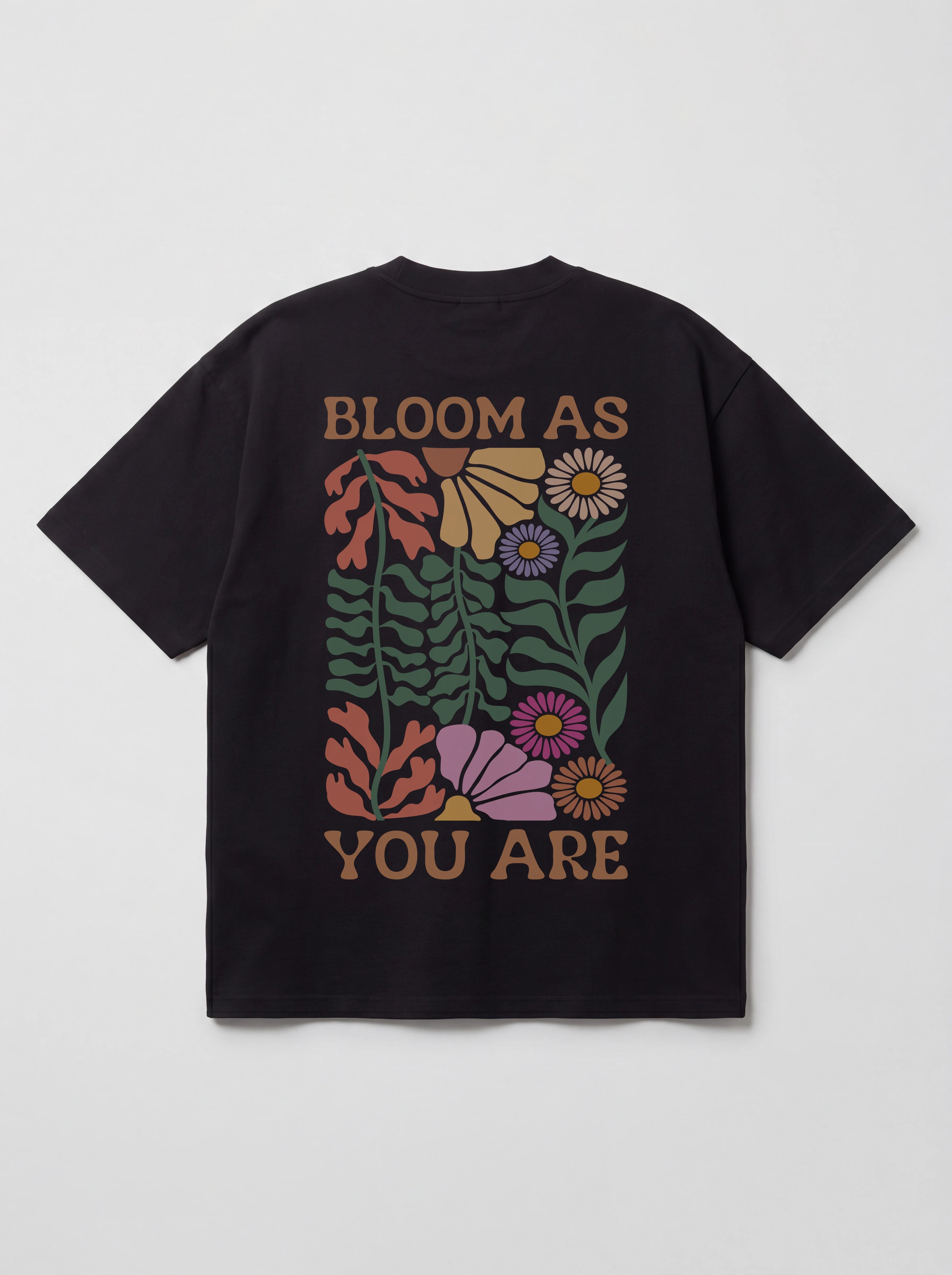 BLOOM AS YOU ARE OVERSIZED SHIRT BACKPRINT