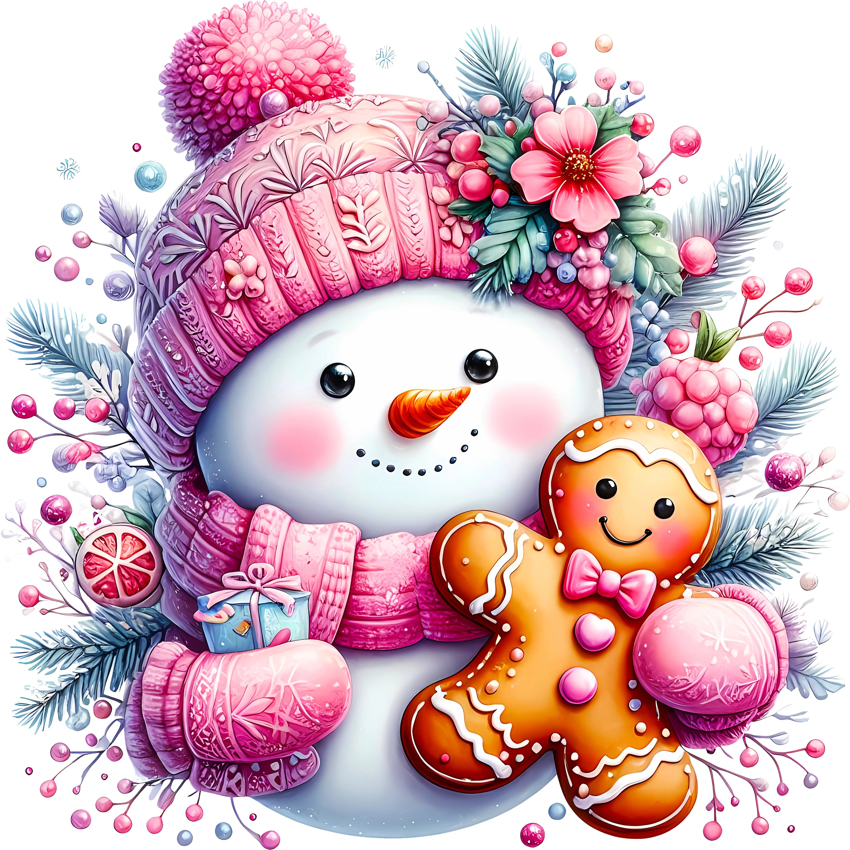 Glitzer Bügelbild Schneeglanz Marie