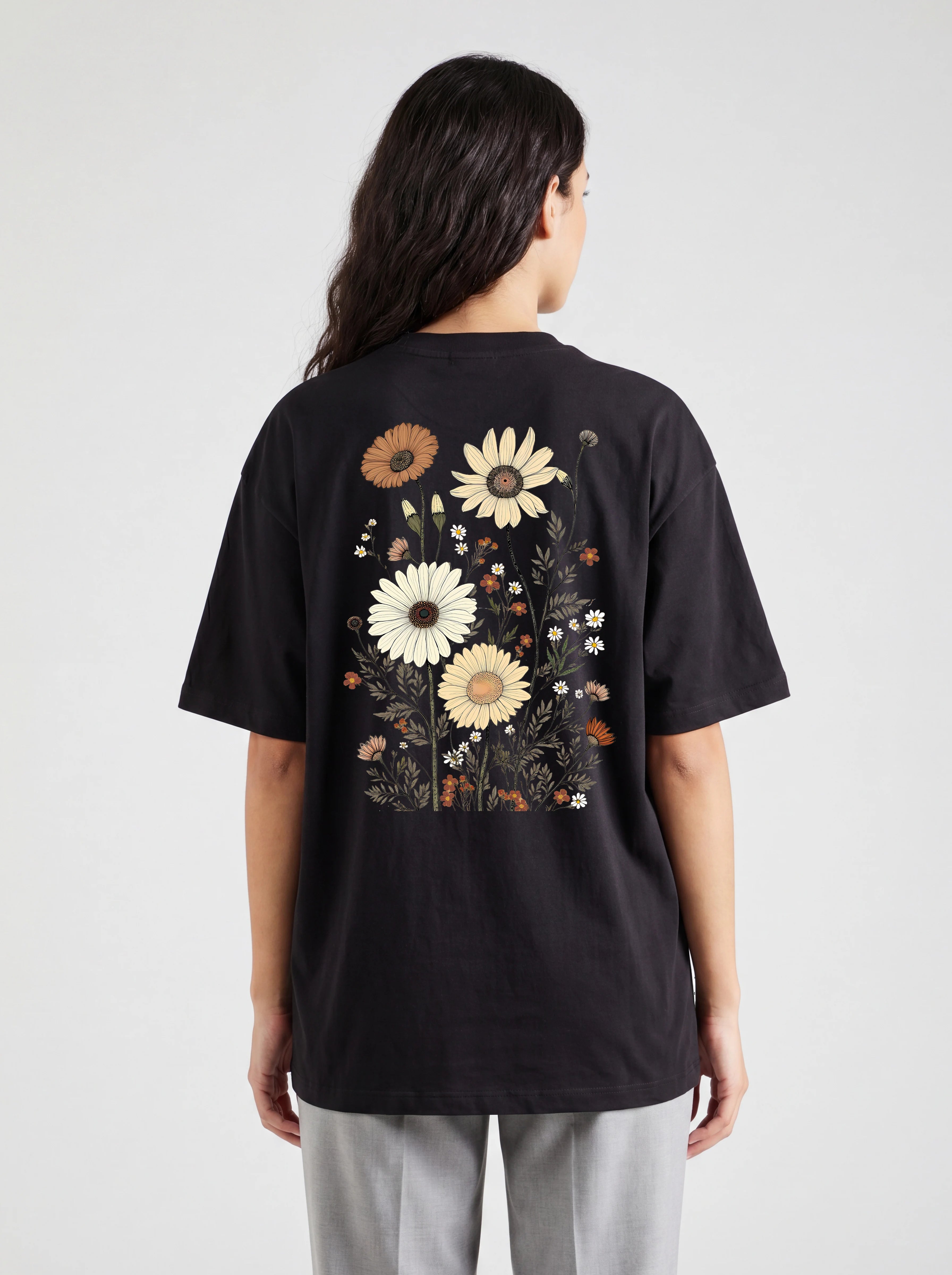 Vintage Wildflowers Oversized Shirt
