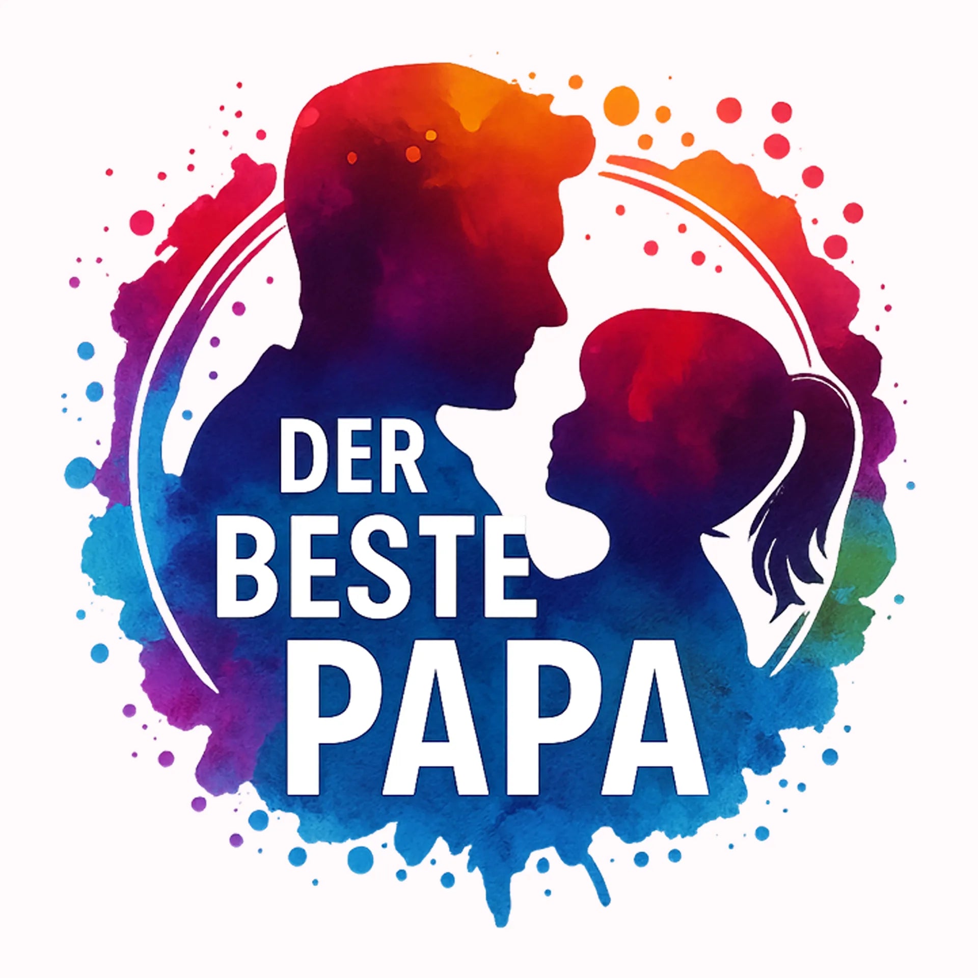Permanent Sticker Der beste Papa Mädchen