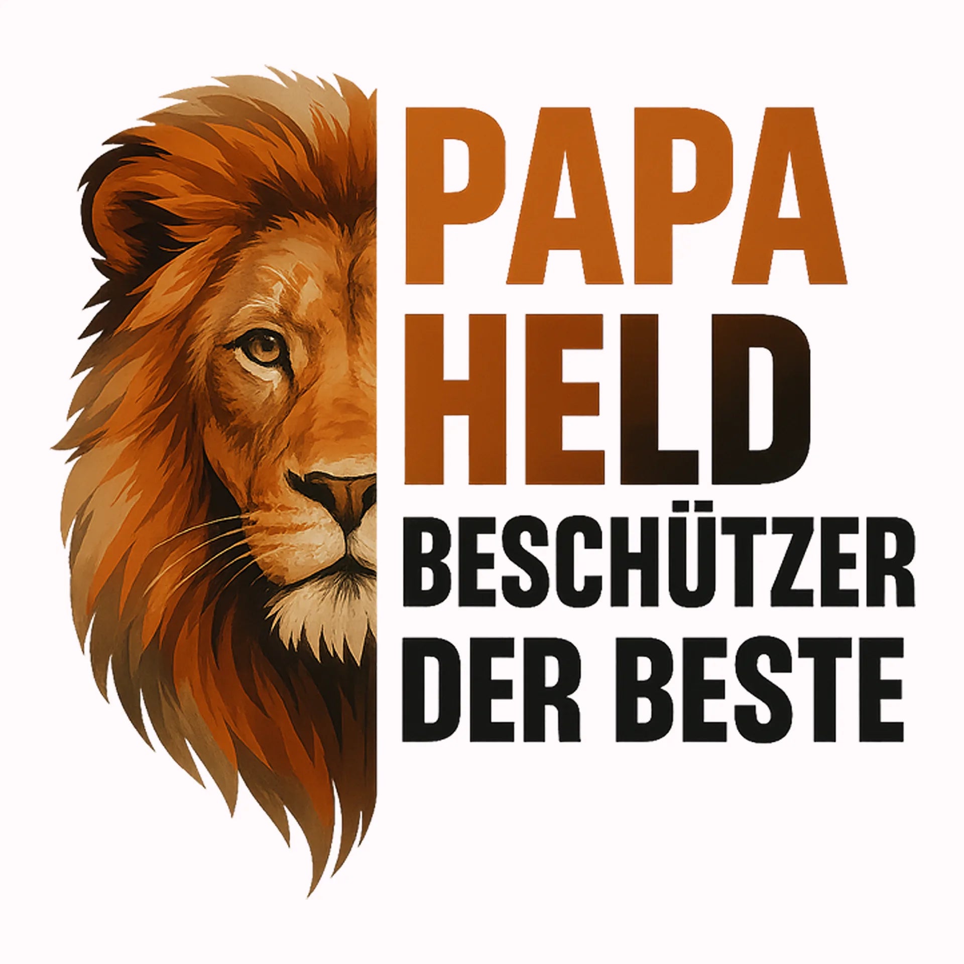Permanent Sticker Papa Löwe