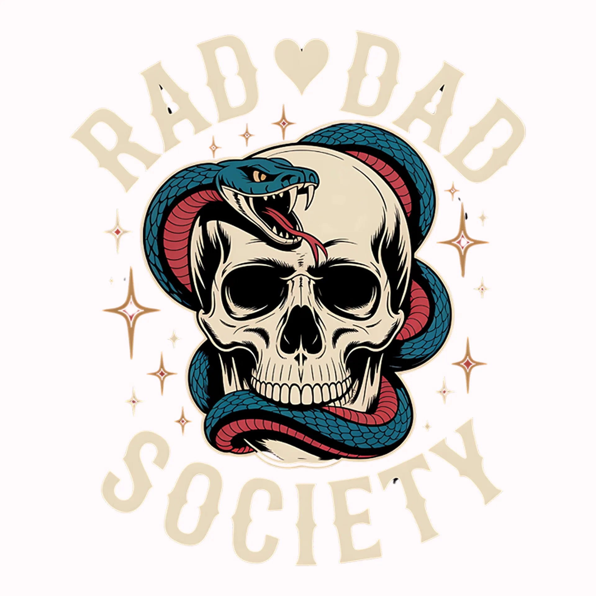 Permanent Sticker Rad Dad