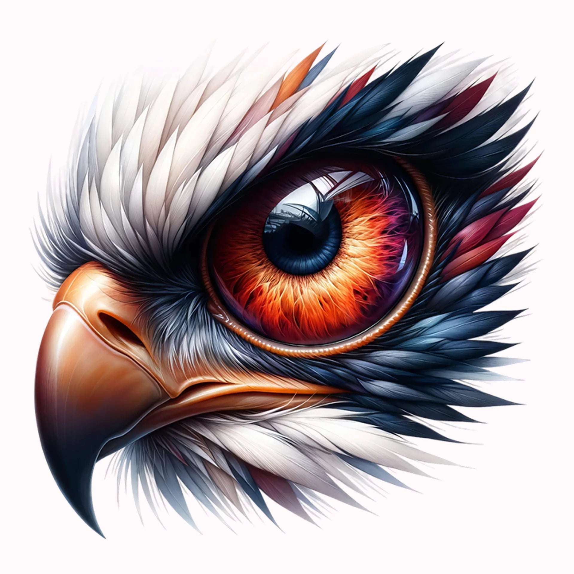 Permanent Sticker Adler Auge