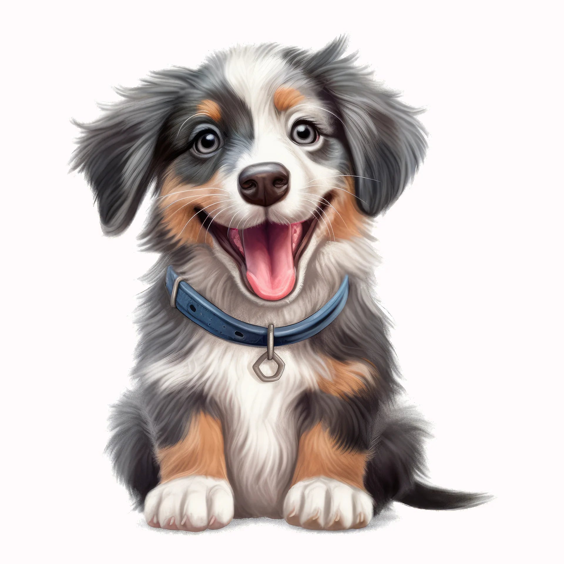 Permanent Sticker Australian Shepherd