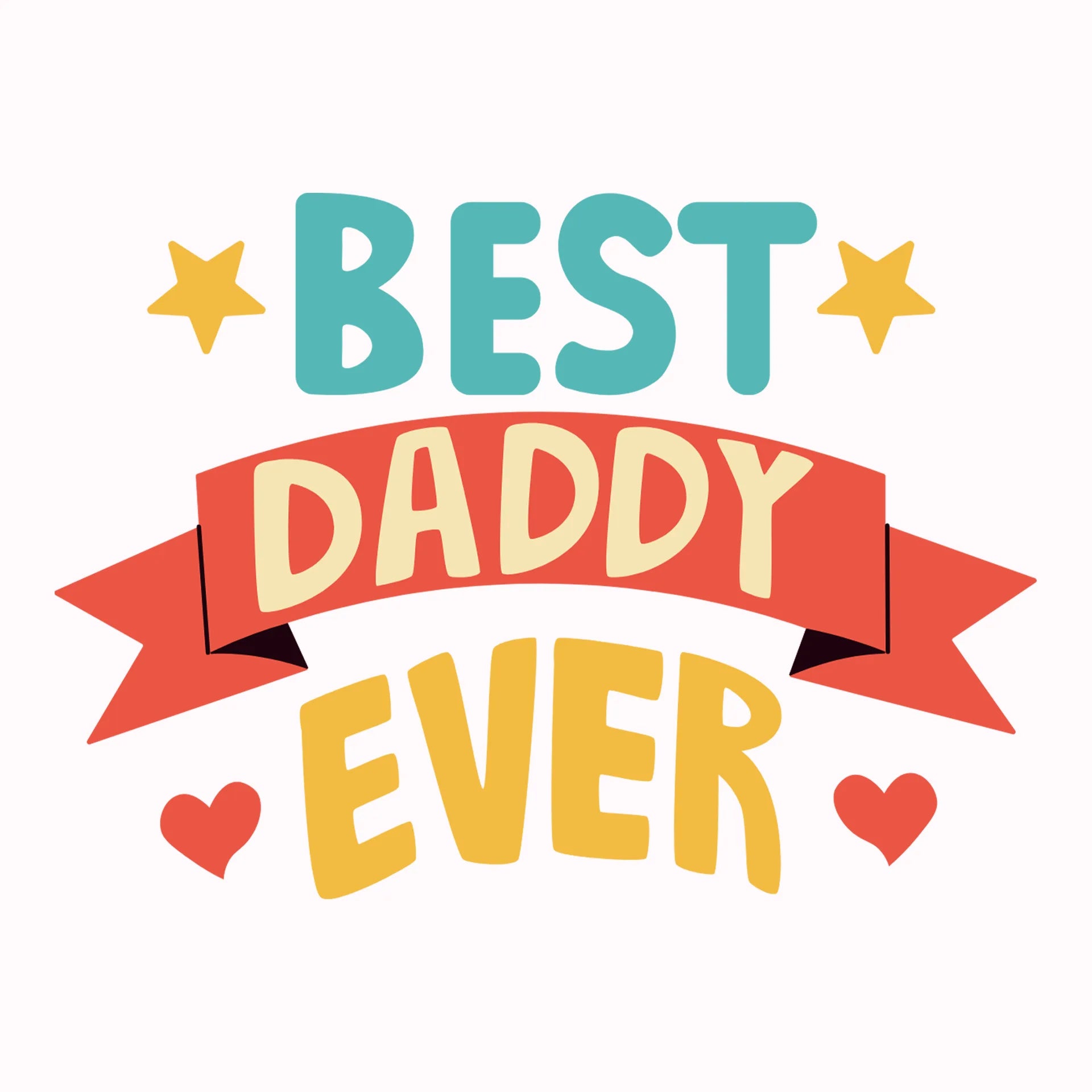 Permanent Sticker Auszeichnung Best Daddy Ever