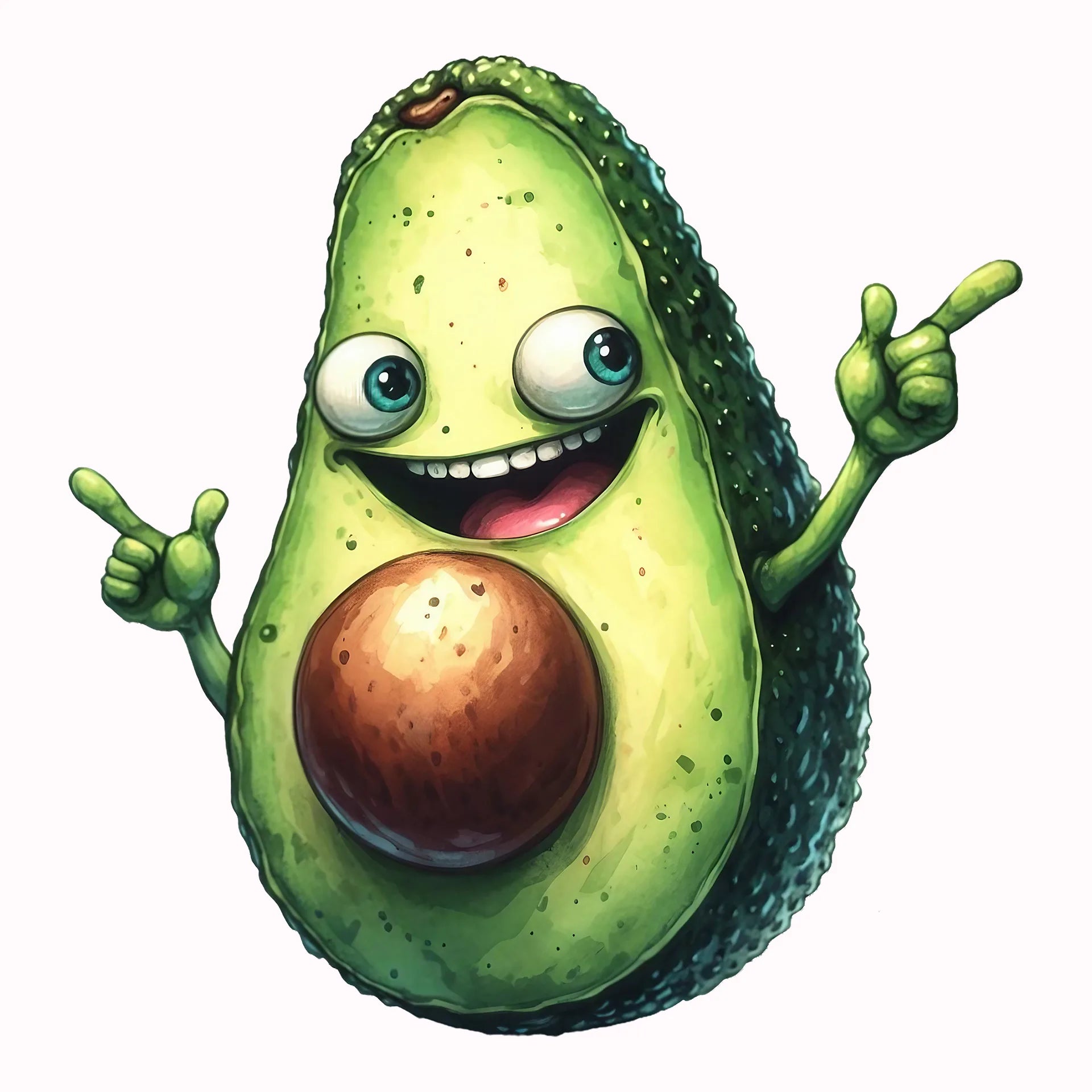 Permanent Sticker Avocado Mr. Avo