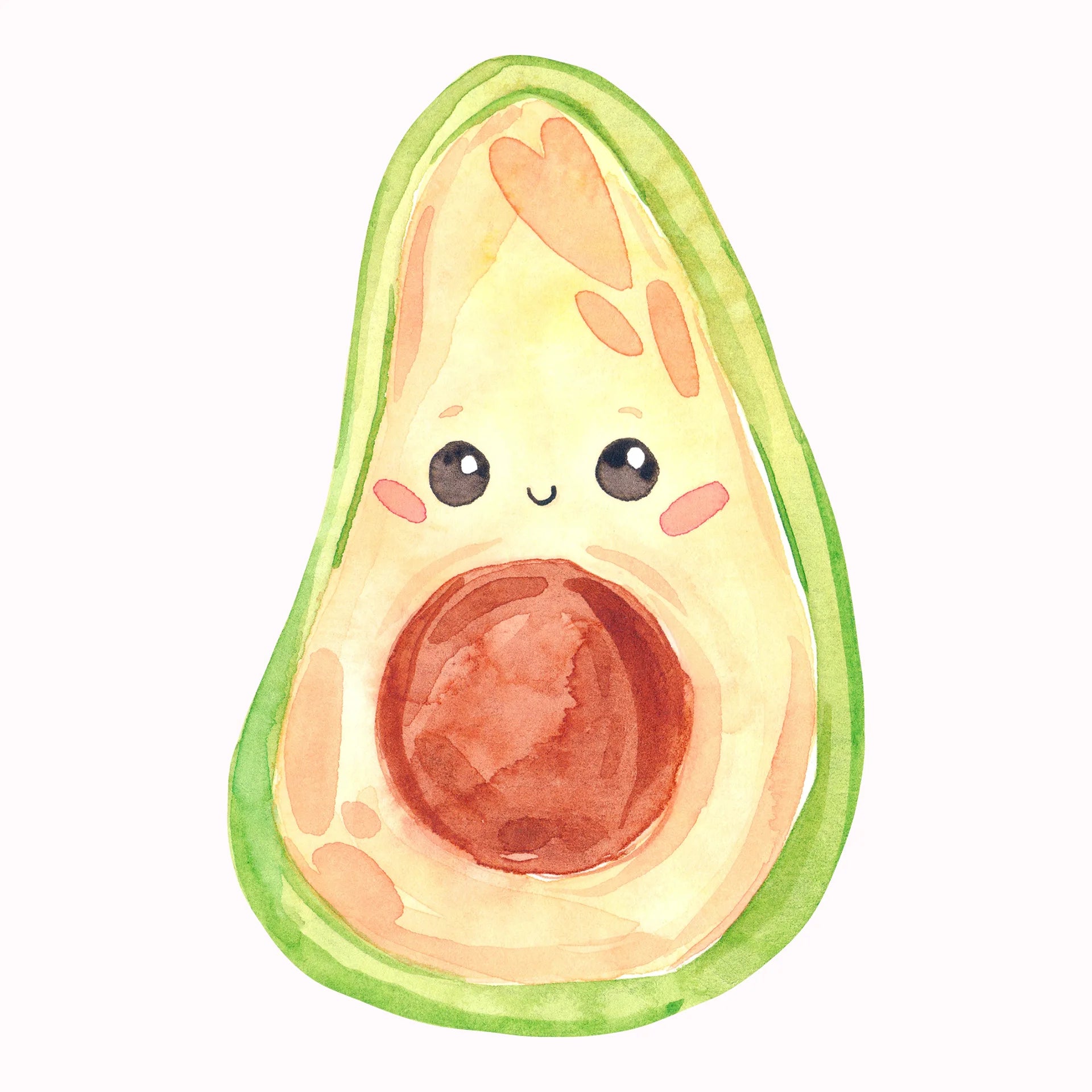 Permanent Sticker Avocado