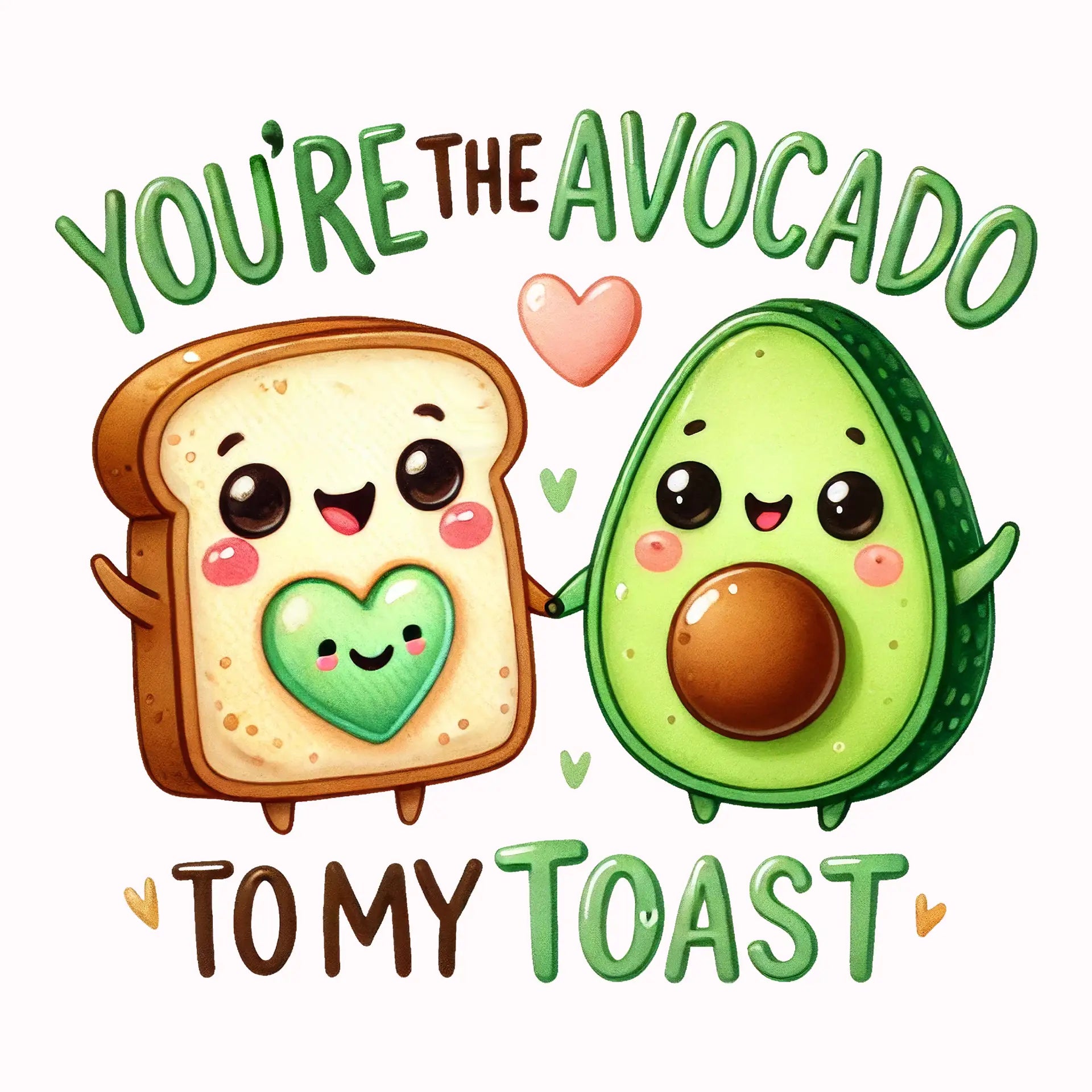 Permanent Sticker Avocado to my Toast