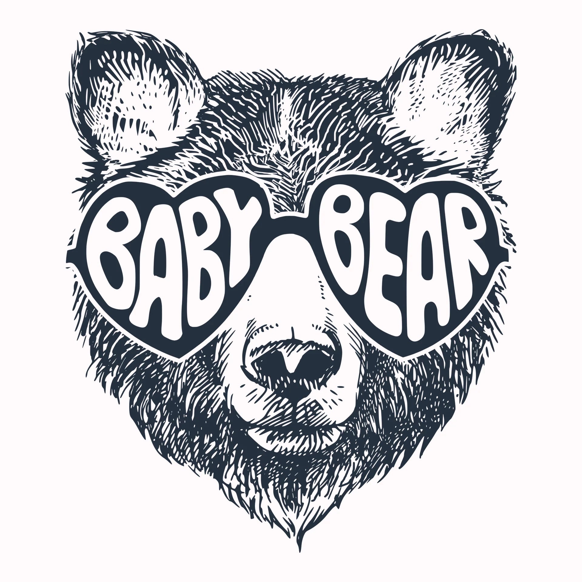 Permanent Sticker Baby Bear Blau
