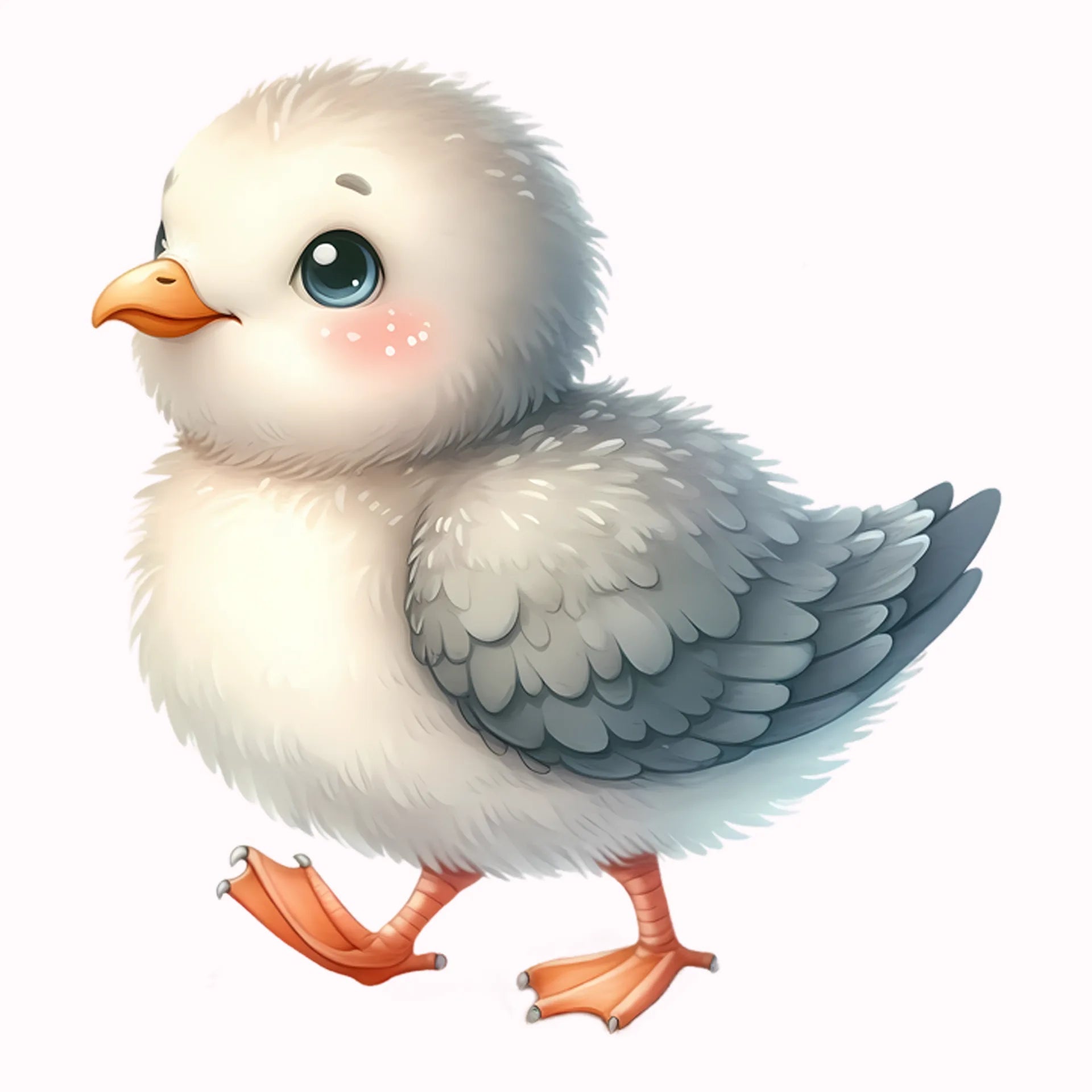 Permanent Sticker Baby Möwe