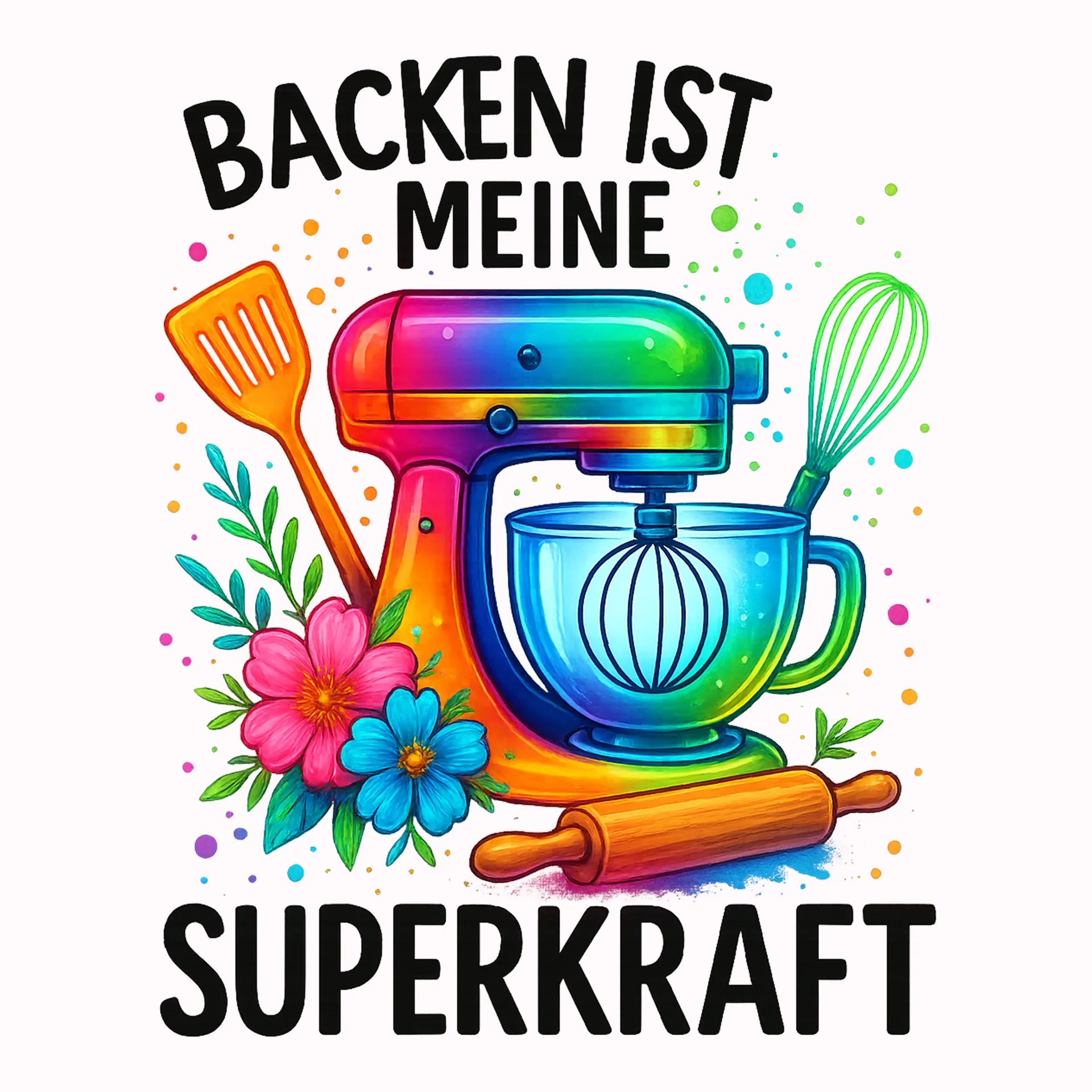 Permanent Sticker Backen ist meine Superkraft