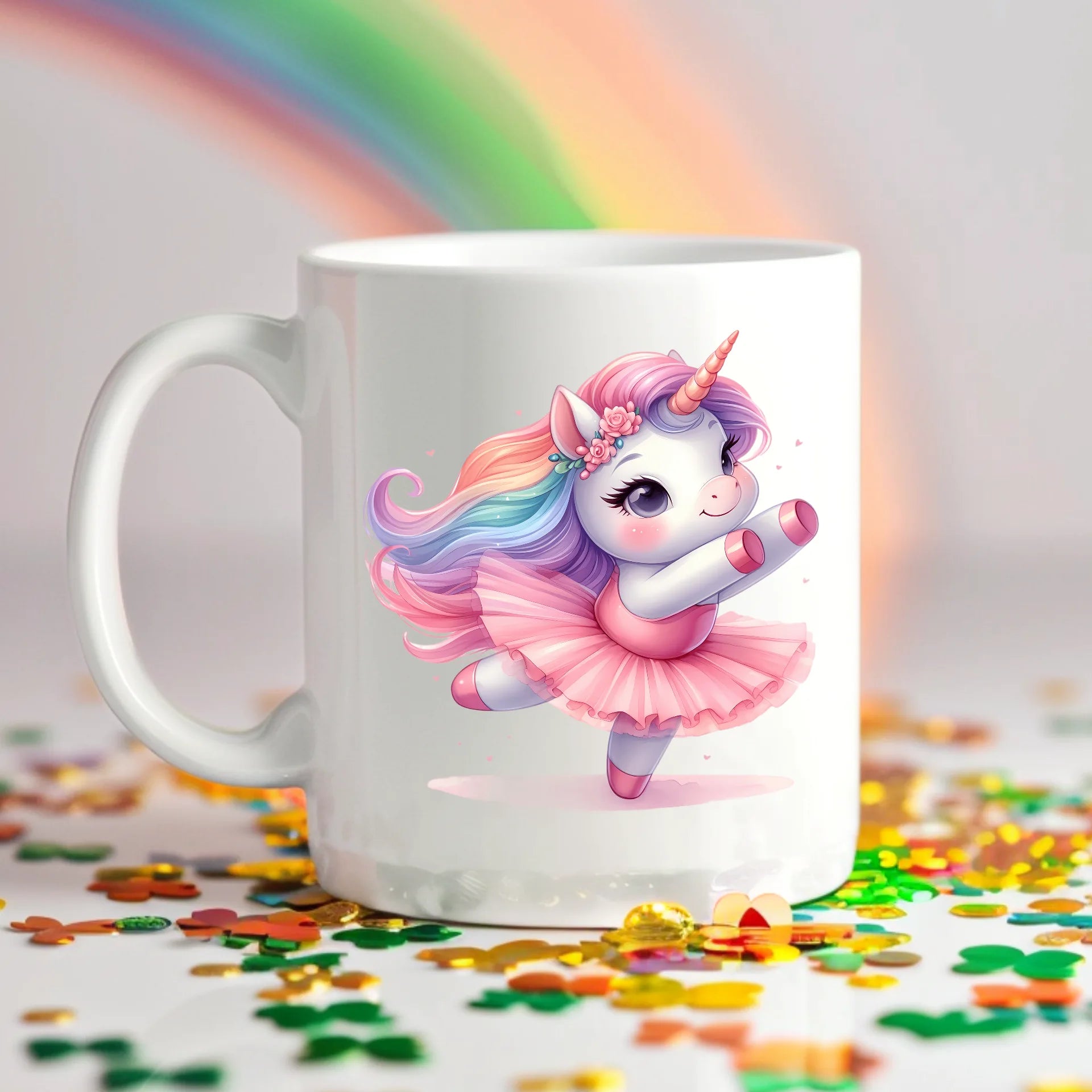 Permanent Sticker Ballett Einhorn