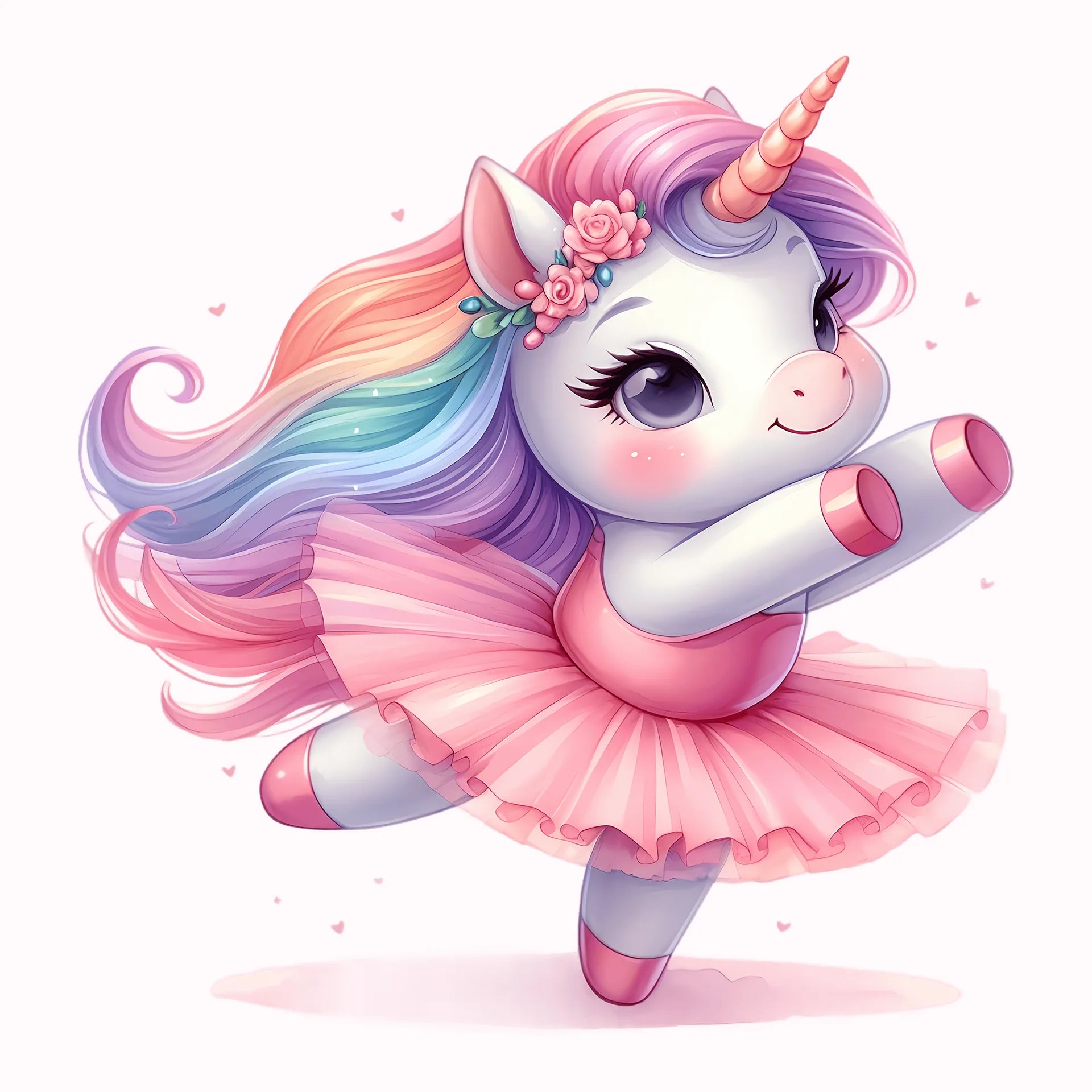 Permanent Sticker Ballett Einhorn