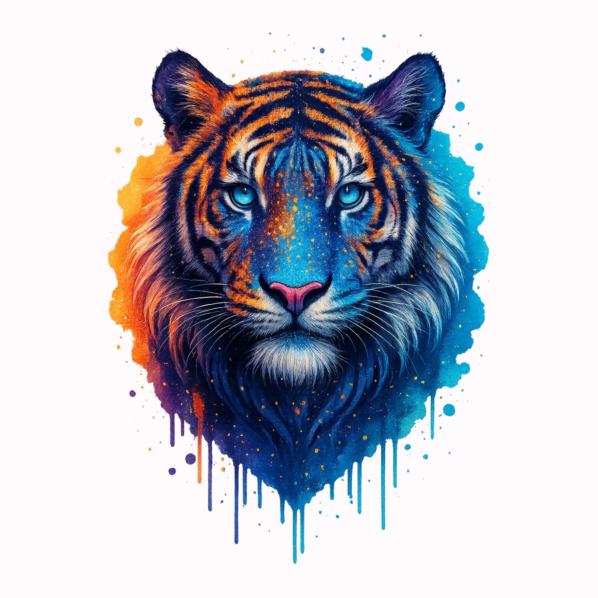 Permanent Sticker Blick des Tigers