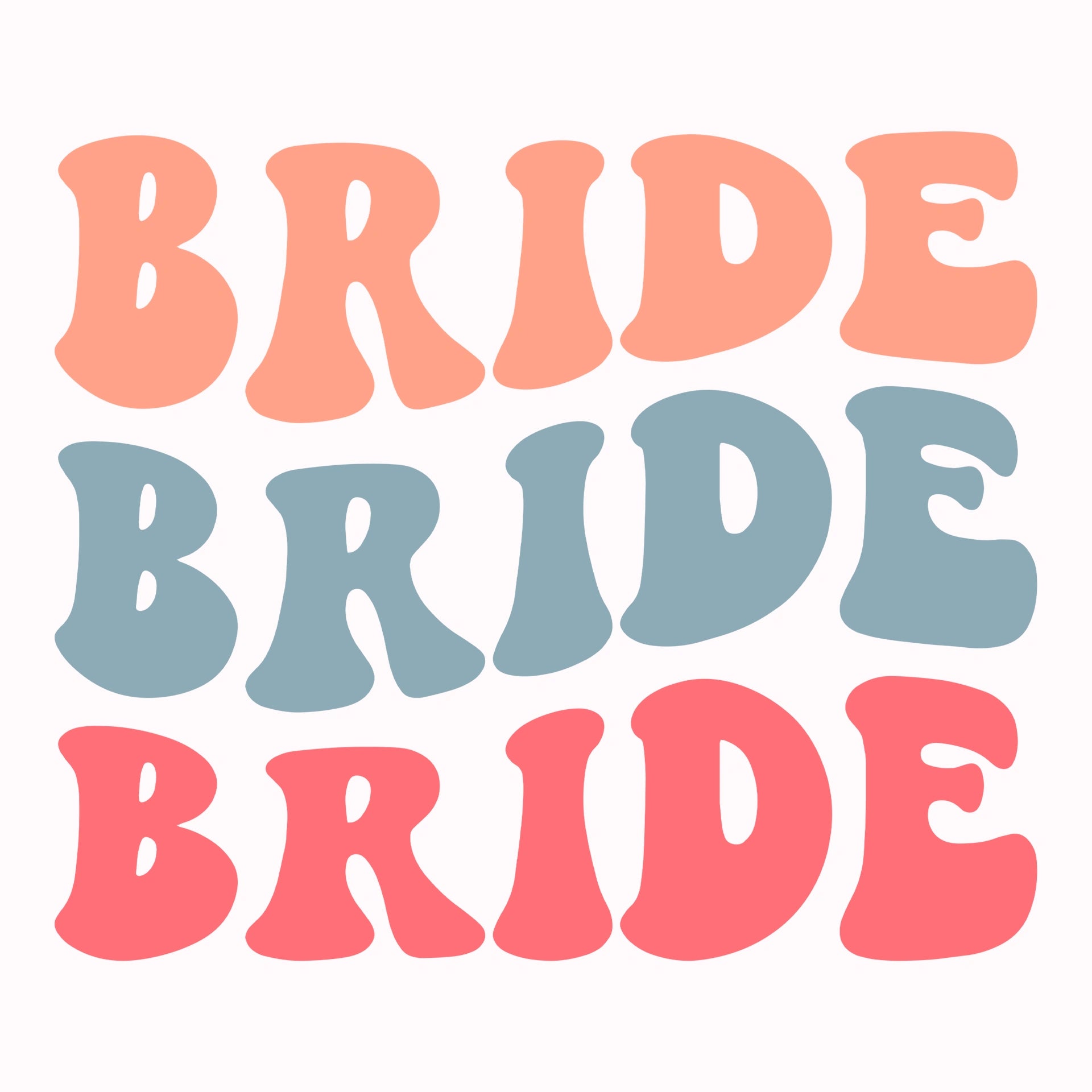 Permanent Sticker Bride Bunt