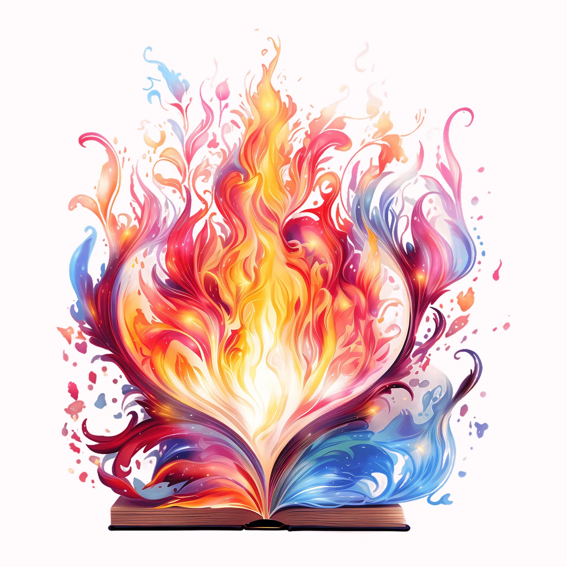 Permanent Sticker Buch Feuer der Fantasie