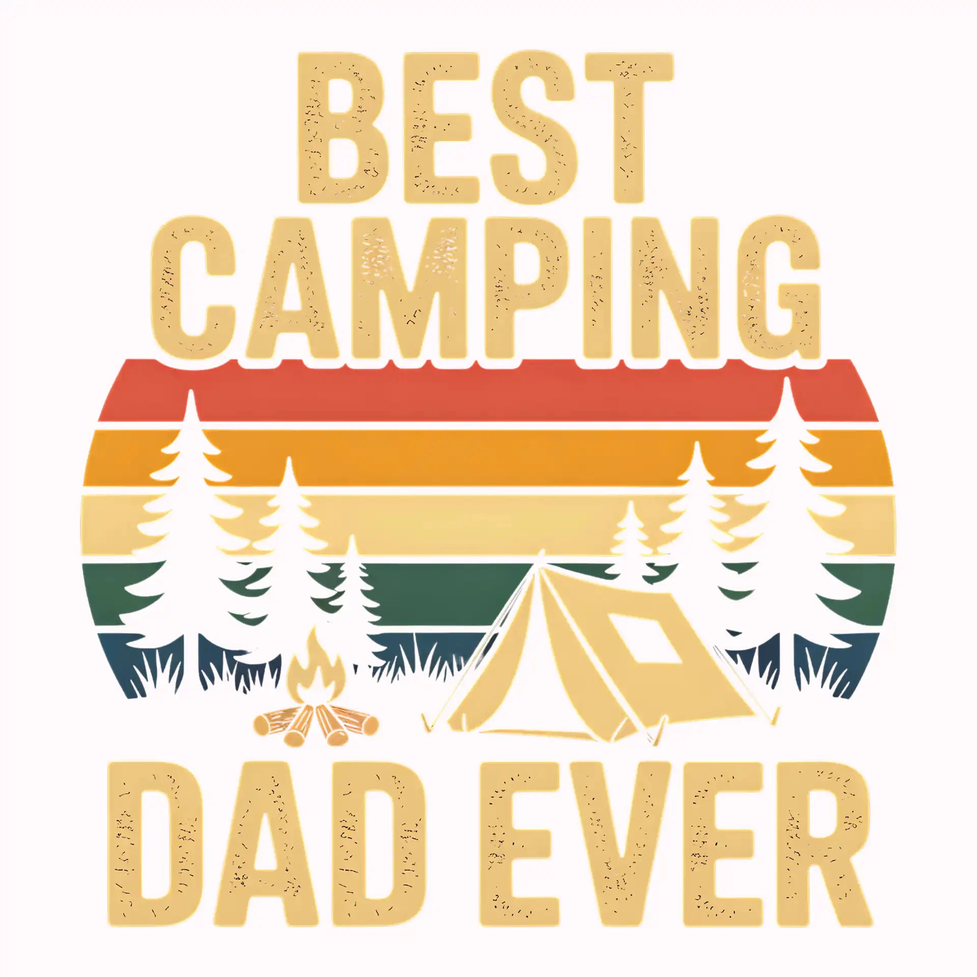 Permanent Sticker Camping Dad