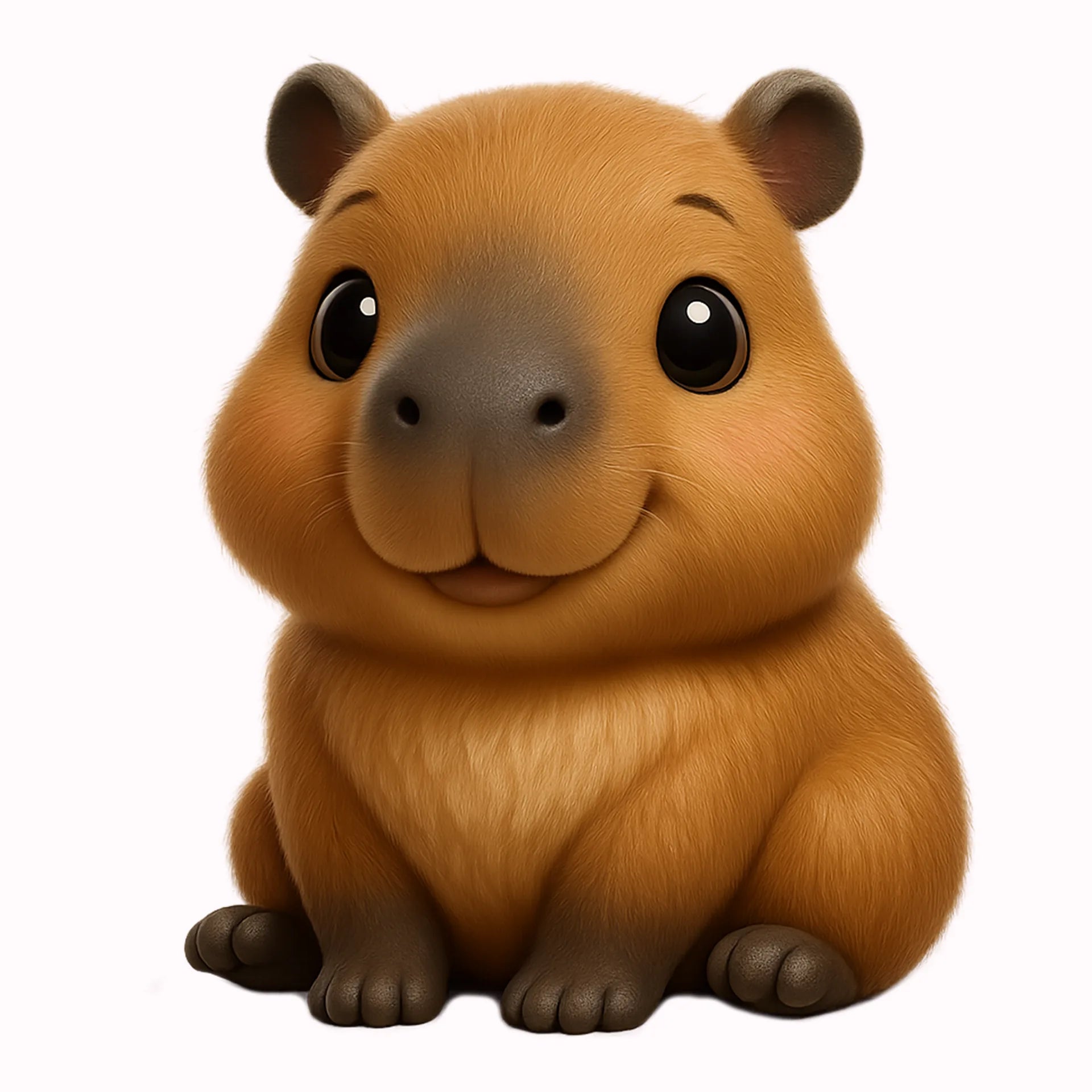 Permanent Sticker Capybara Knuffelnase