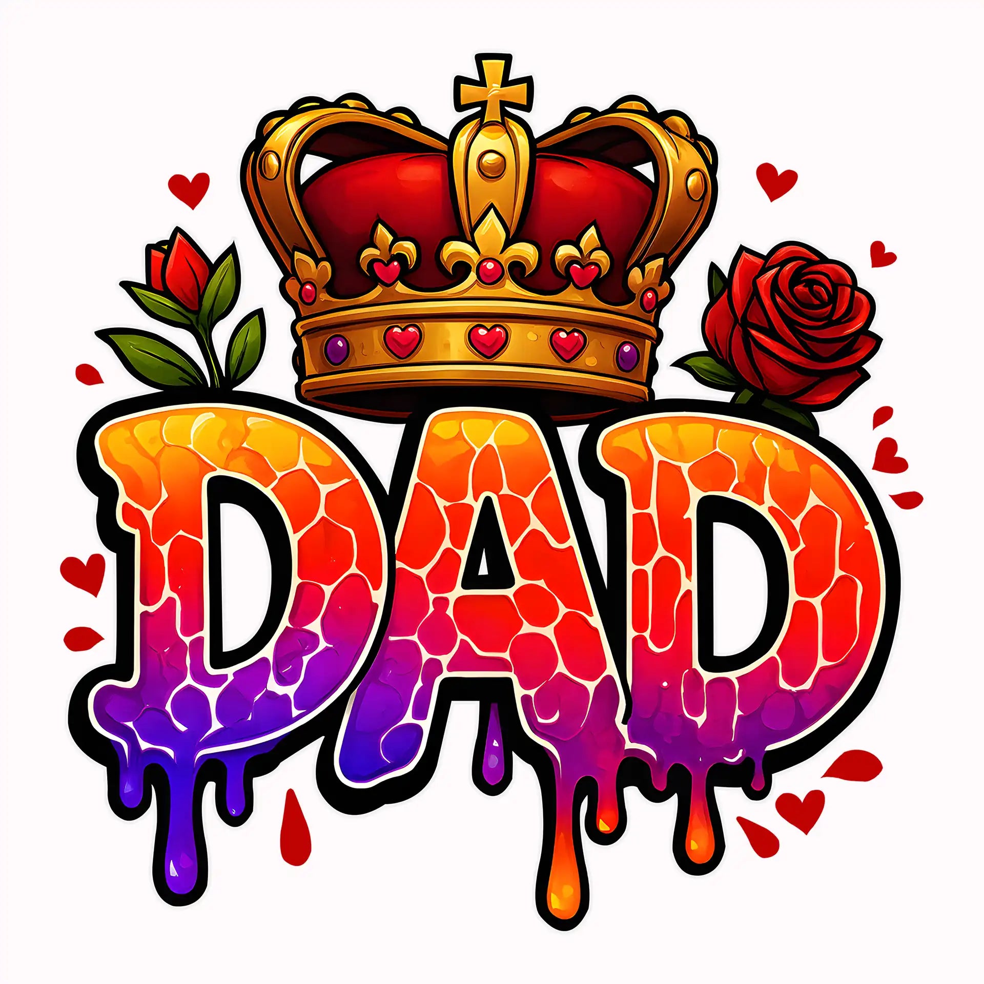Permanent Sticker Dad Krone