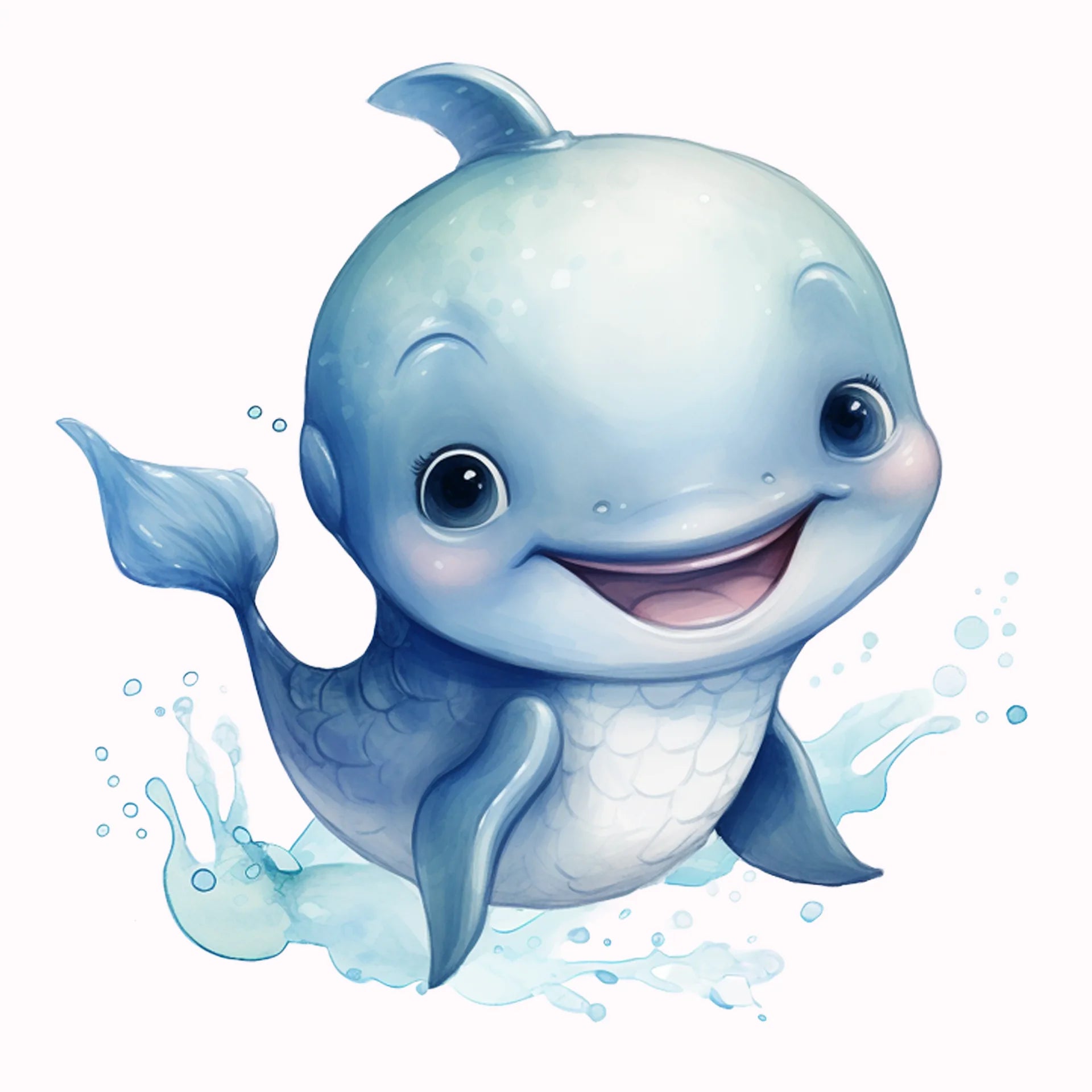 Permanent Sticker Delfin Baby