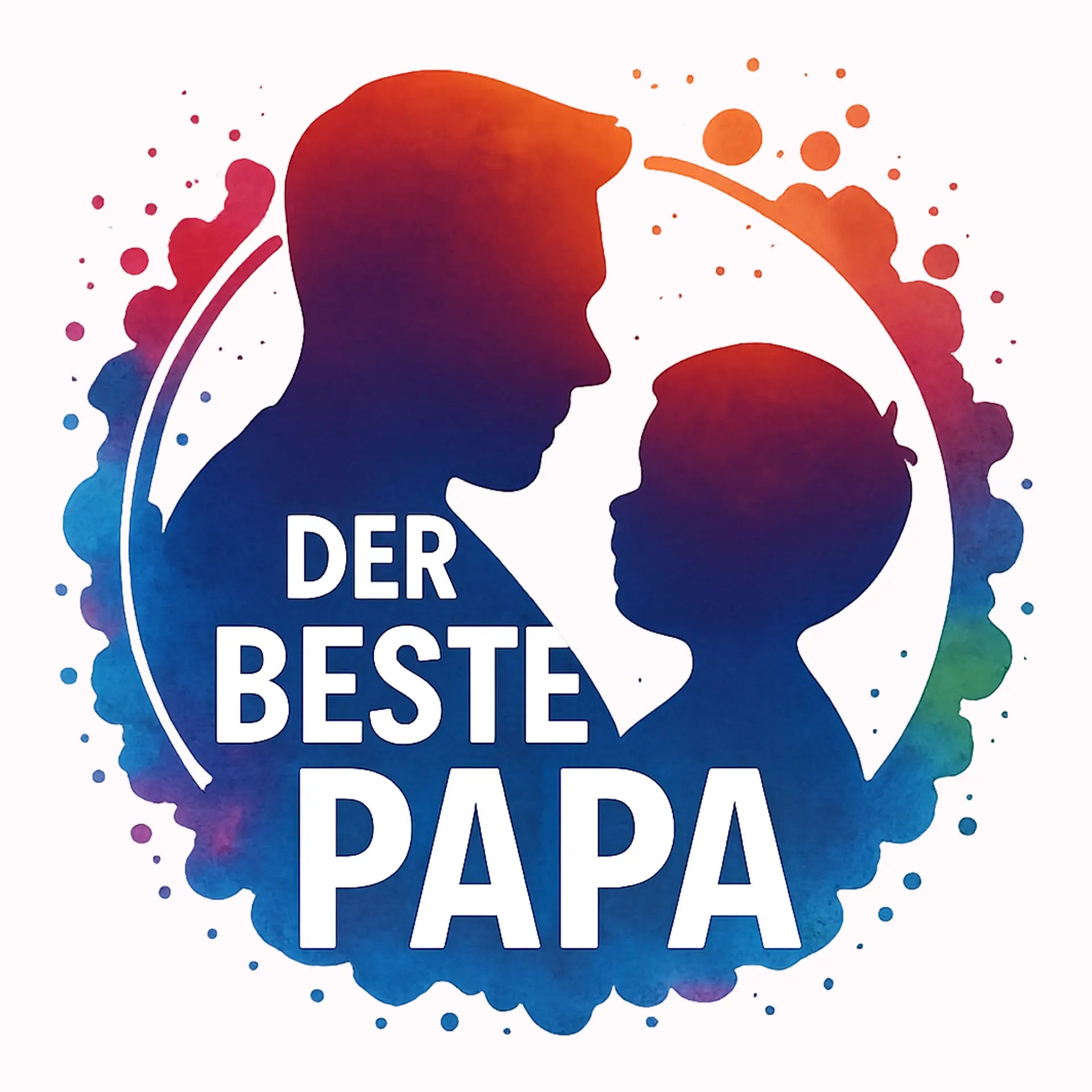 Permanent Sticker Der beste Papa Junge
