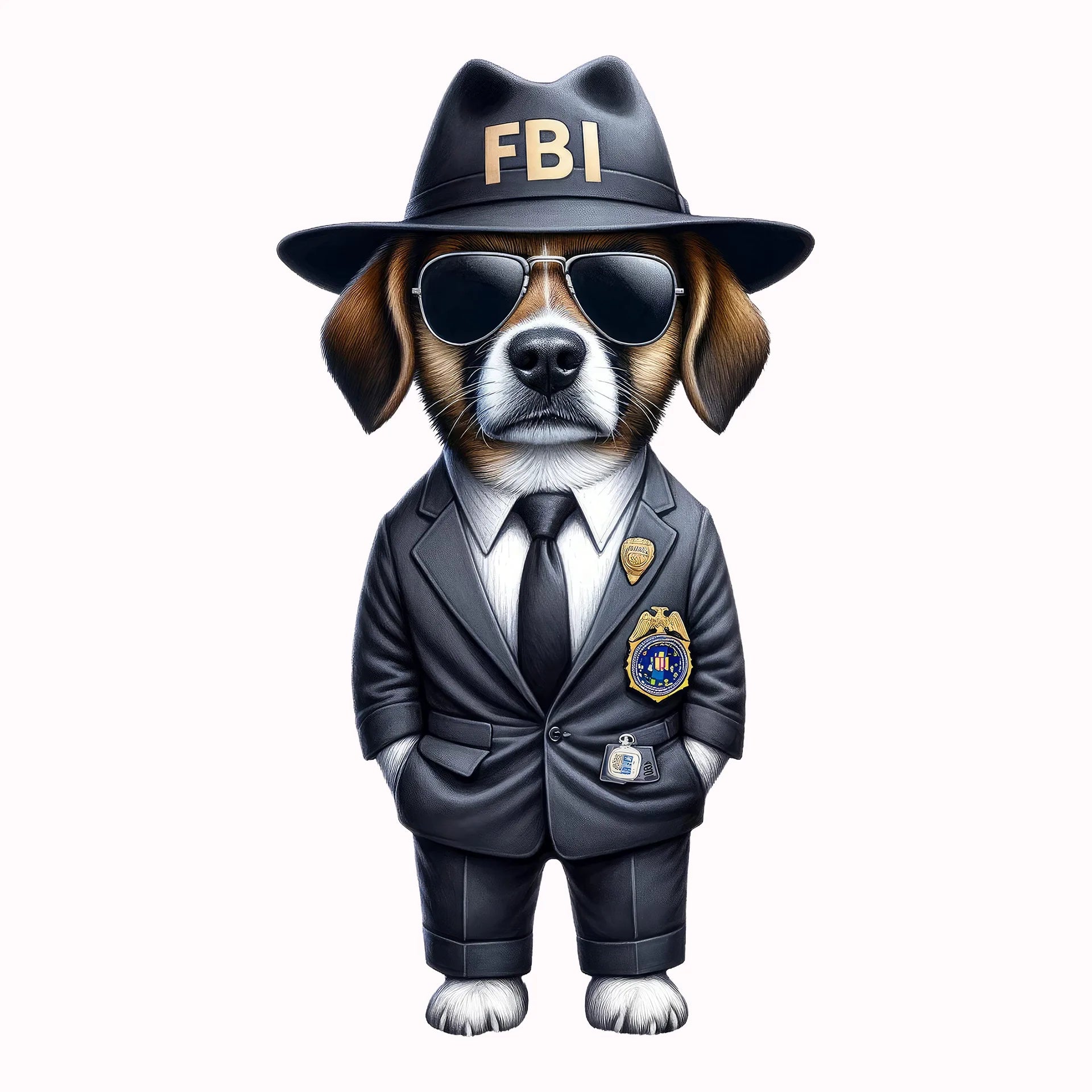 Permanent Sticker Detectiv Dog