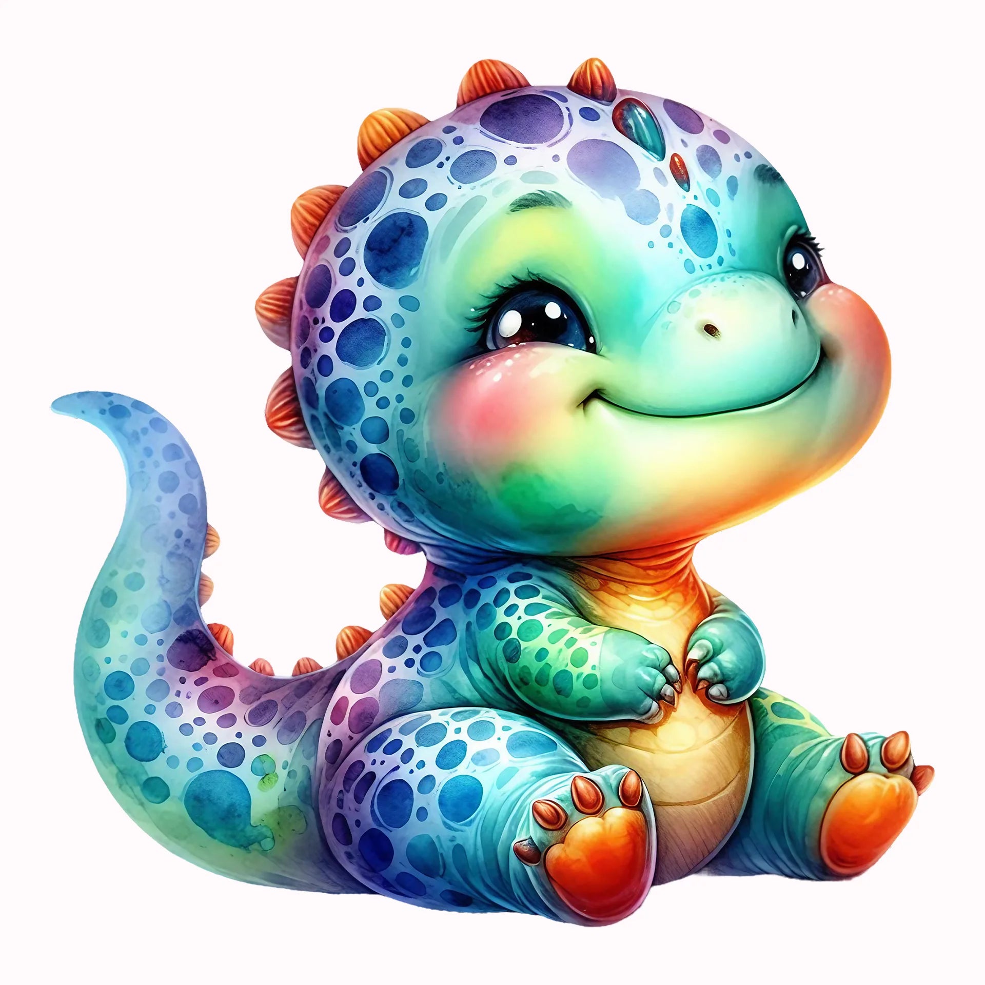 Permanent Sticker Dino bunter Kuschelsaurier