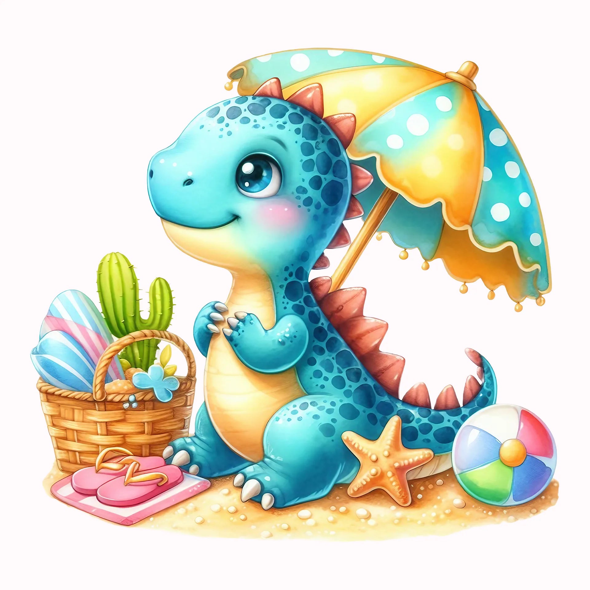 Permanent Sticker Dino Strandspaß