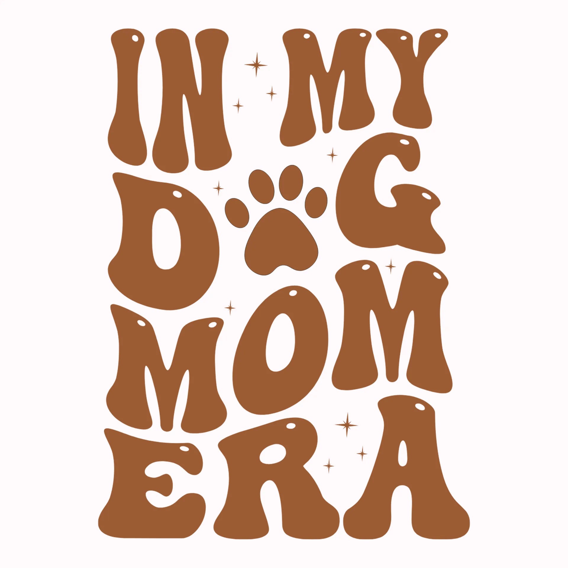 Permanent Sticker Dog Mom Braun