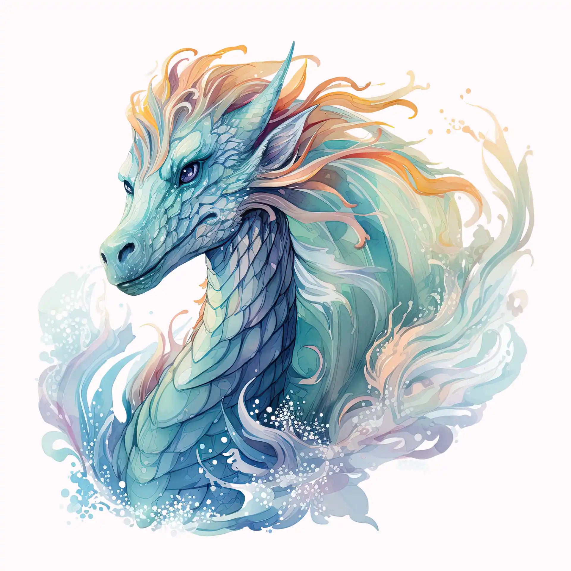 Permanent Sticker Drache Lunea