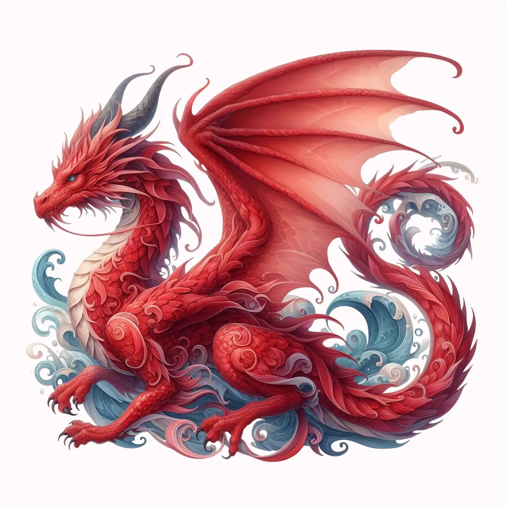 Permanent Sticker Drache Rotsturm